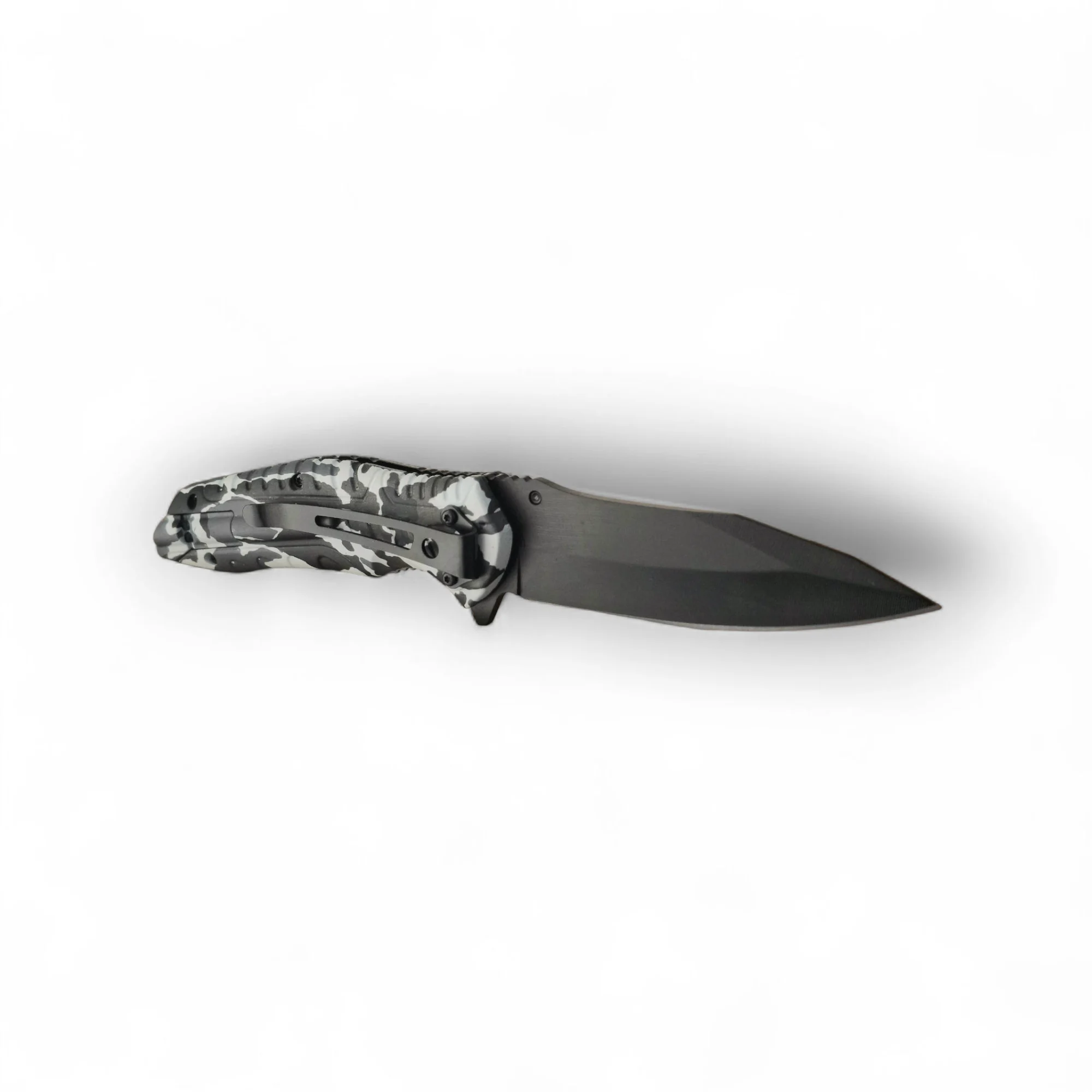 Сгъваем нож Compact Cut Survivor Camo, магнезиева запалка и свирка Compact Cut