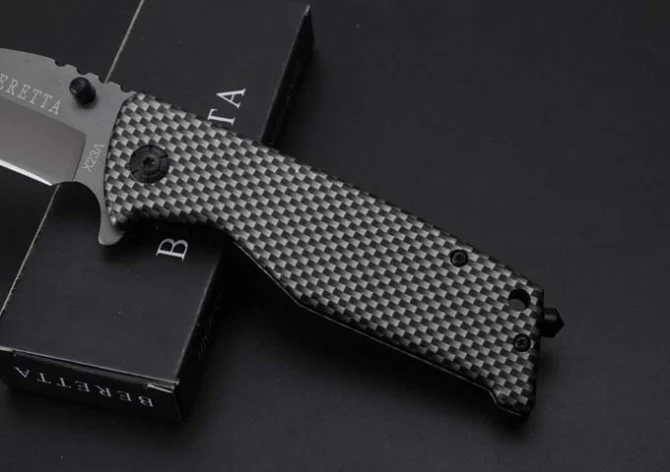 Сгъваем нож Beretta с шип за чупене на стъкло, полуавтоматичен Compact Cut