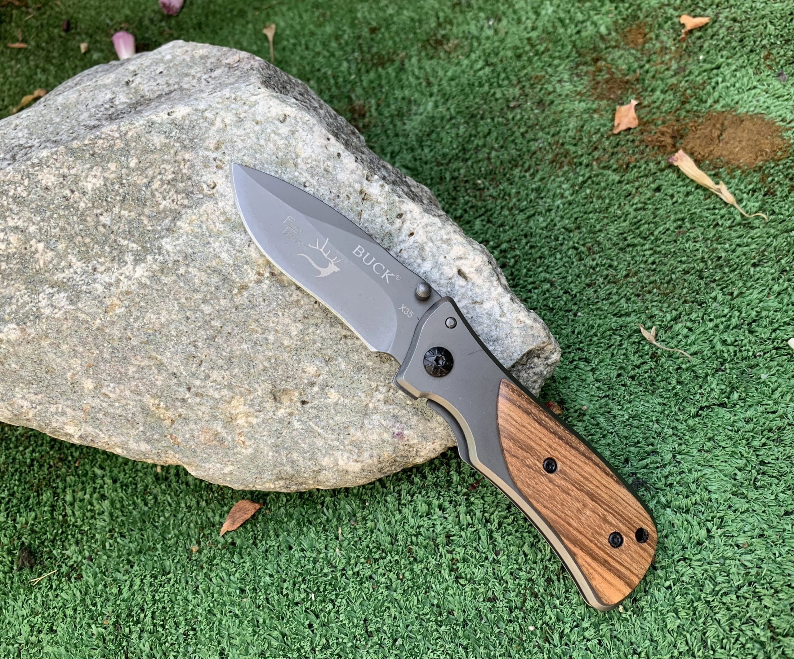Сгъваем нож Compact Cut 440A, дървена дръжка Сгъваем нож Compact Cut 440A, дървена дръжка - Image 4