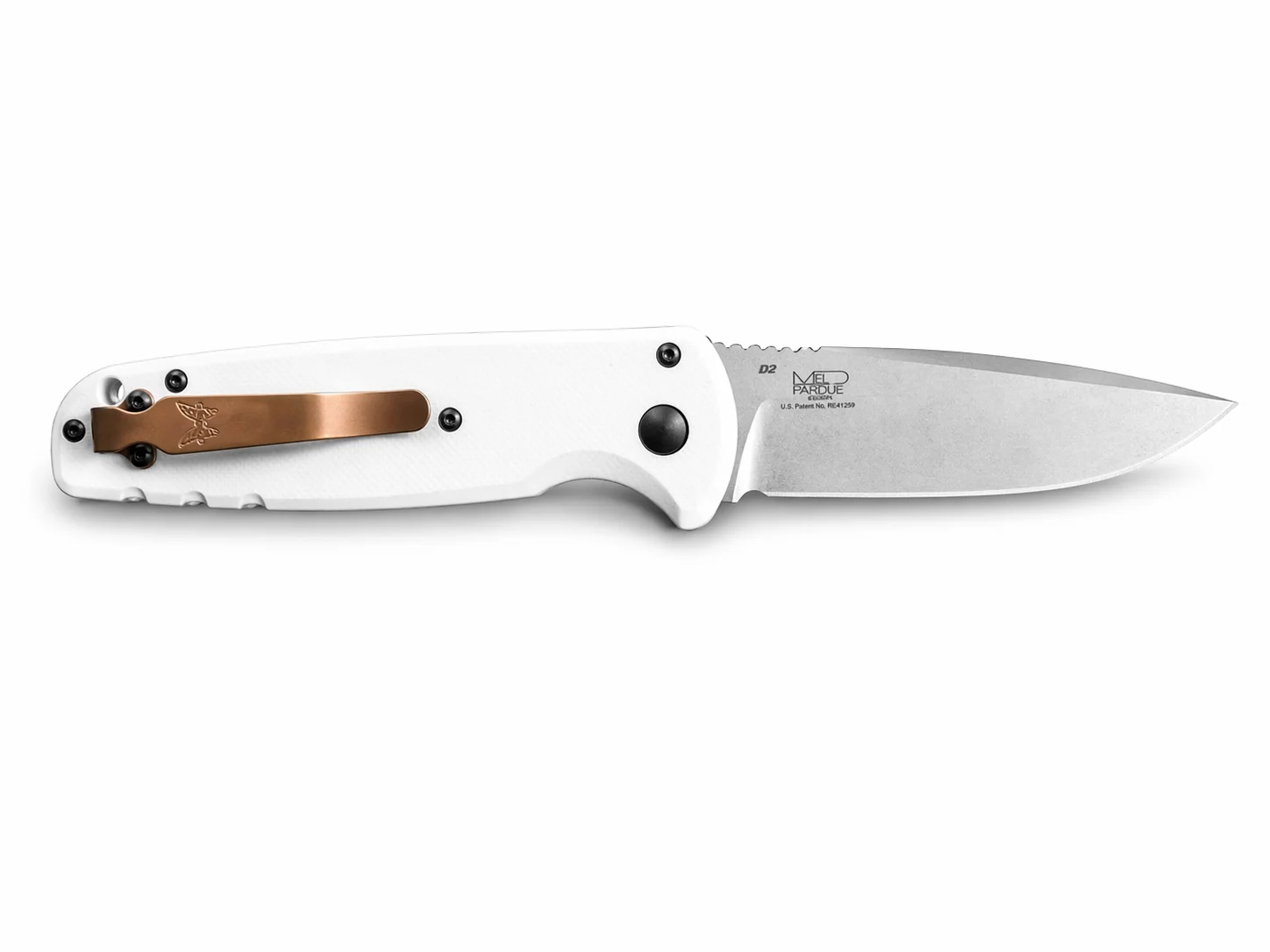 Сгъваем нож SteelForce Alpine White, D2 стомана, джобен клипс Compact Cut