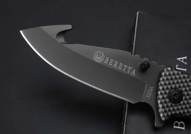 Сгъваем нож Beretta с шип за чупене на стъкло, полуавтоматичен Сгъваем нож Beretta с шип за чупене на стъкло, полуавтоматичен - Image 4
