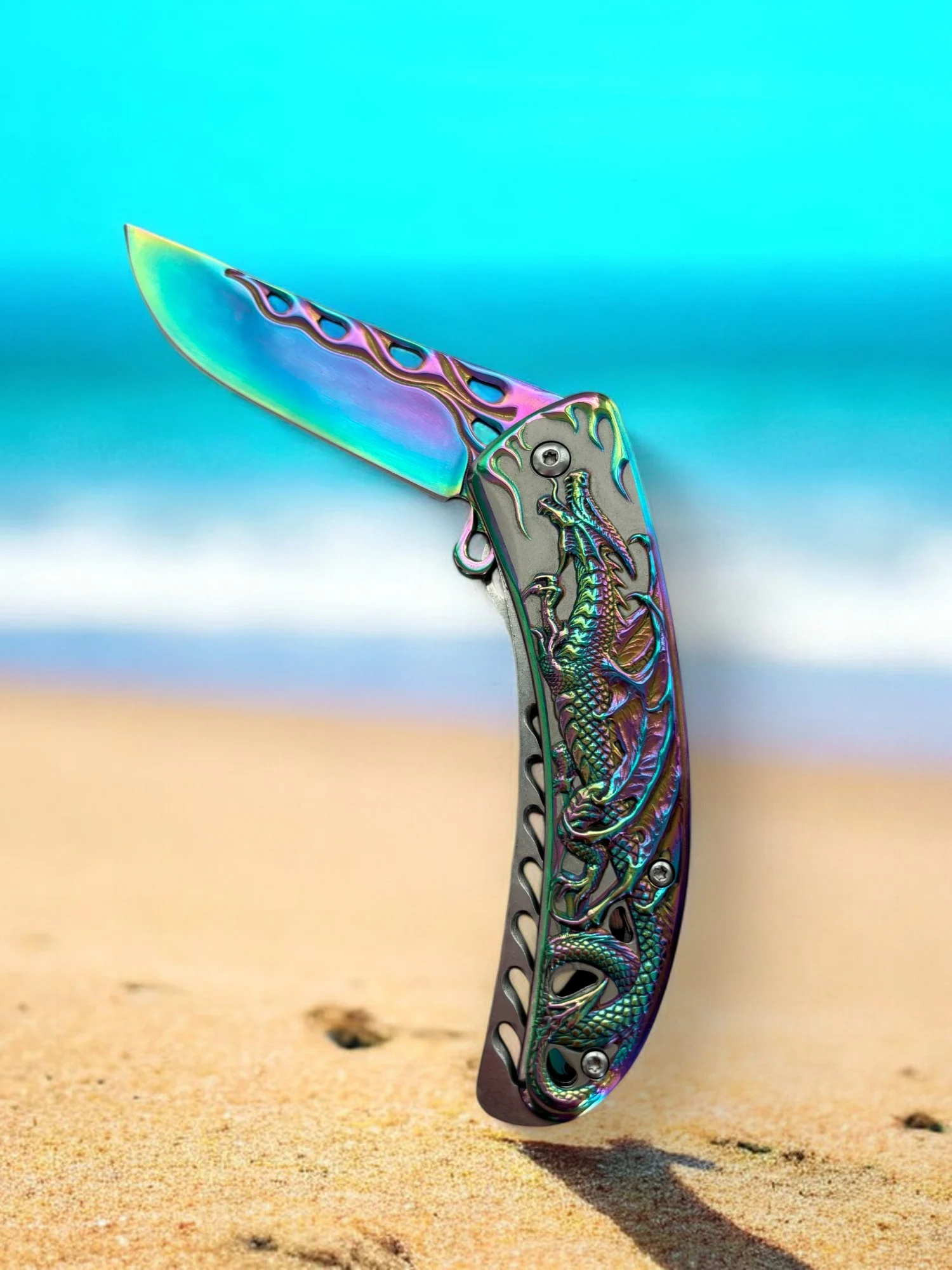 Сгъваем нож Compact Cut Дракон, полуавтоматичен механизъм Сгъваем нож Compact Cut Дракон, полуавтоматичен механизъм - Image 5