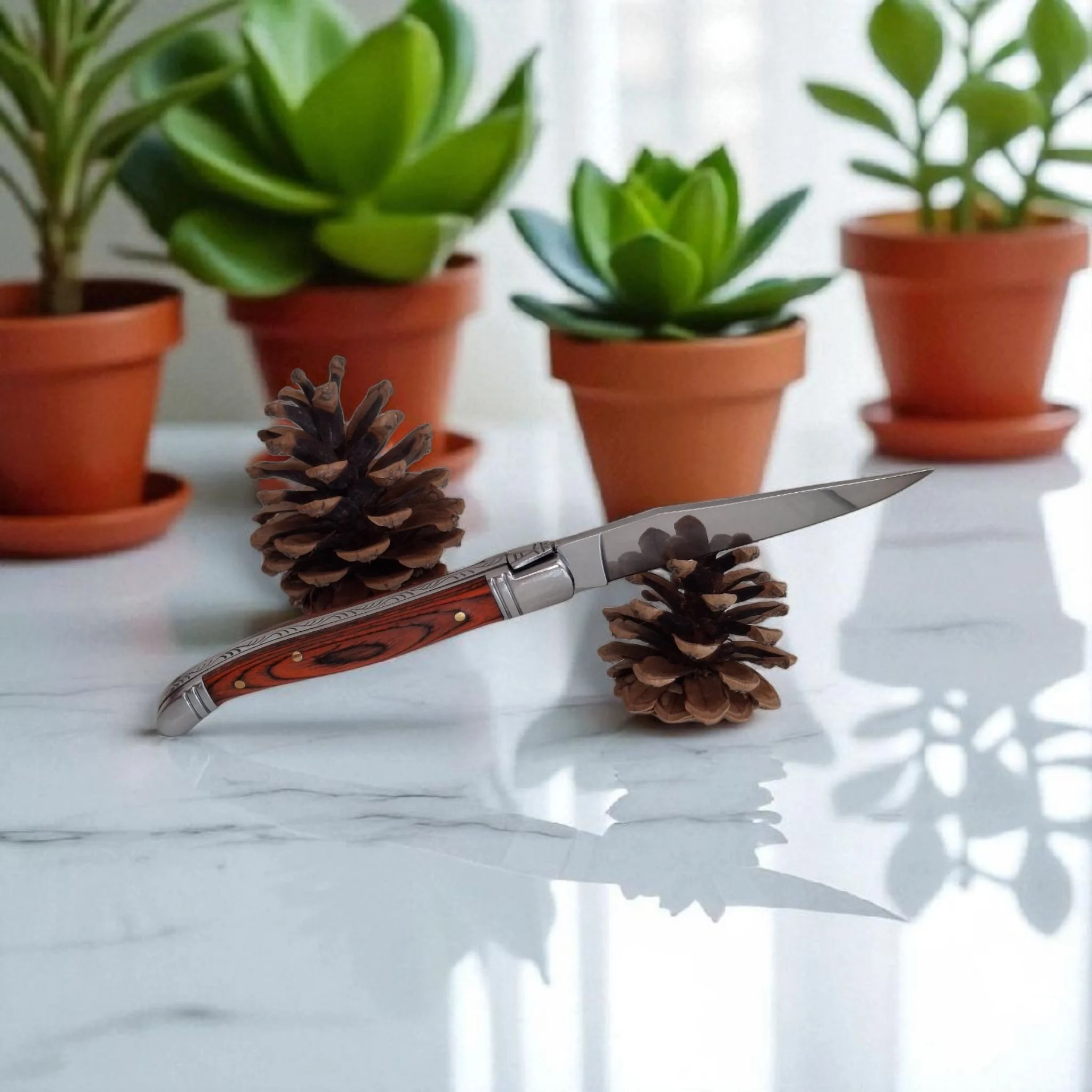 Сгъваем нож Compact Cut Laguiole Classic, дървена дръжка 3Cr13 стомана Сгъваем нож Compact Cut Laguiole Classic, дървена дръжка 3Cr13 стомана - Image 6