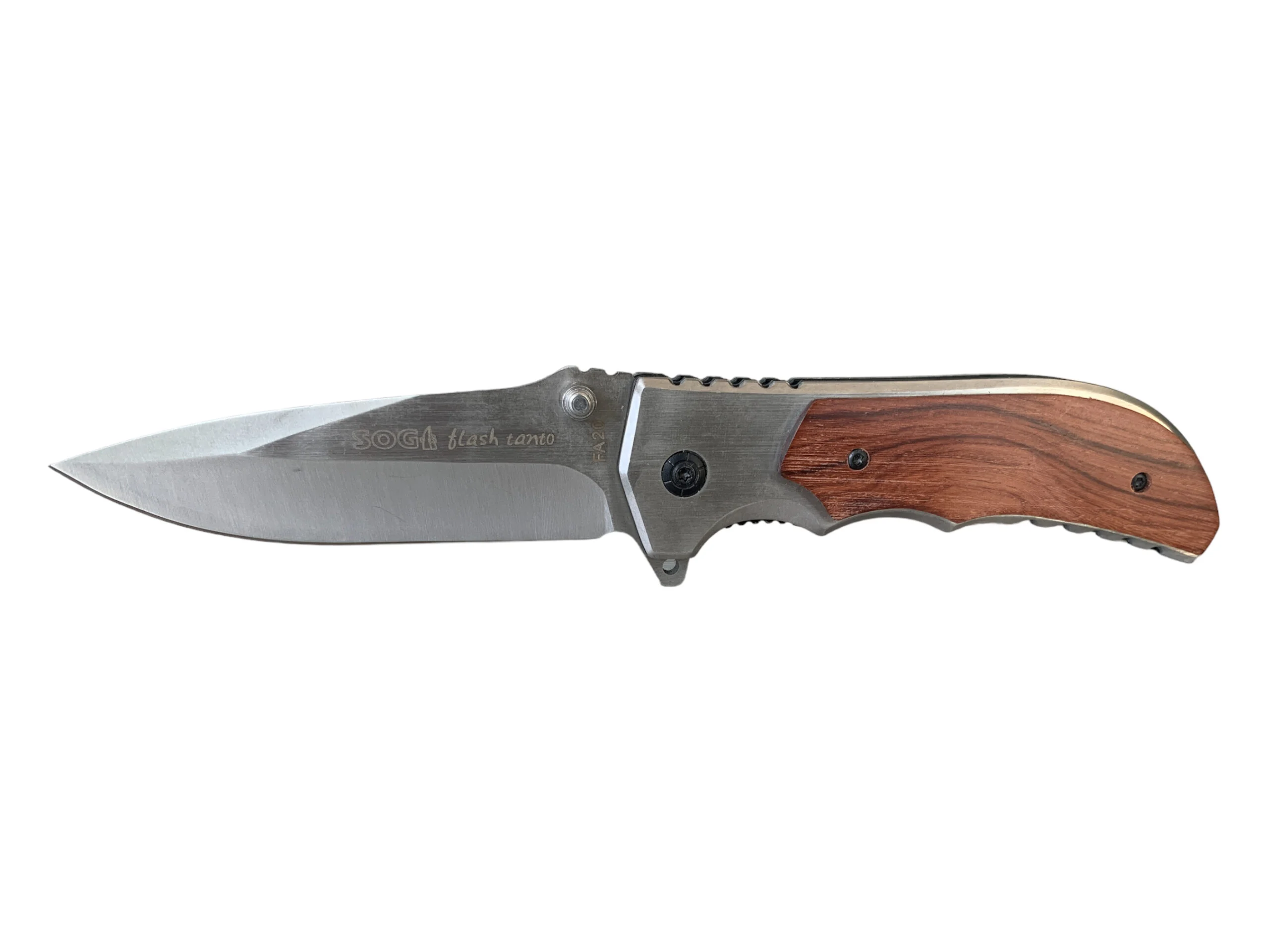 Сгъваем нож SOG Flash Tanto, дървена дръжка Сгъваем нож SOG Flash Tanto, дървена дръжка - Image 7