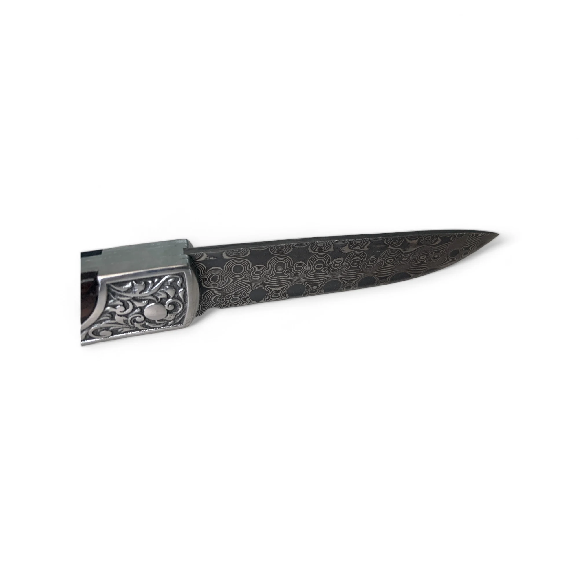 Сгъваем нож Damask pocket knives, дръжка от дърво и метал, дамаска стомана дръжка от дърво и метал