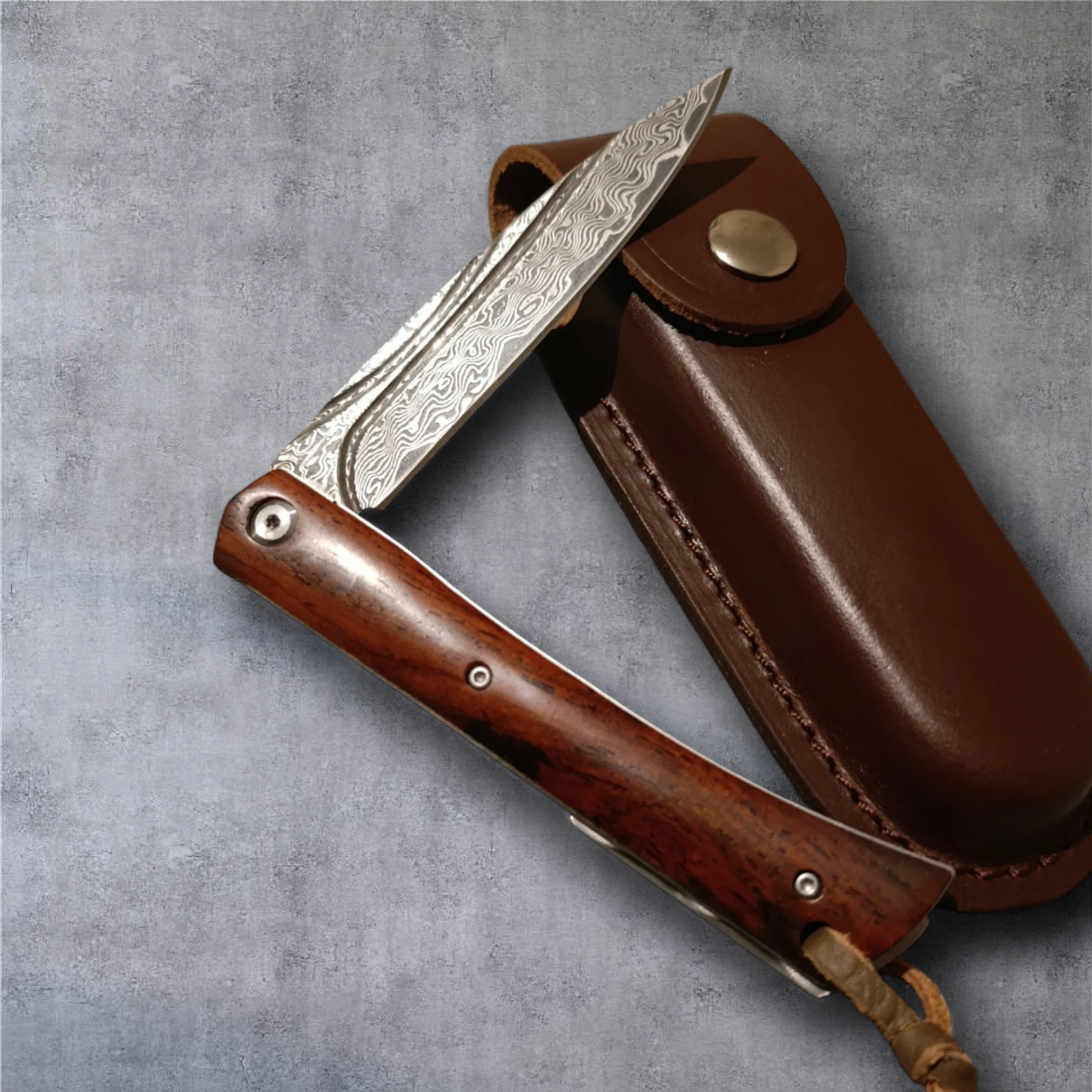 Сгъваем нож Damask Redwood Trail VG10, дамаска стомана 21.5 см Damask pocket knives