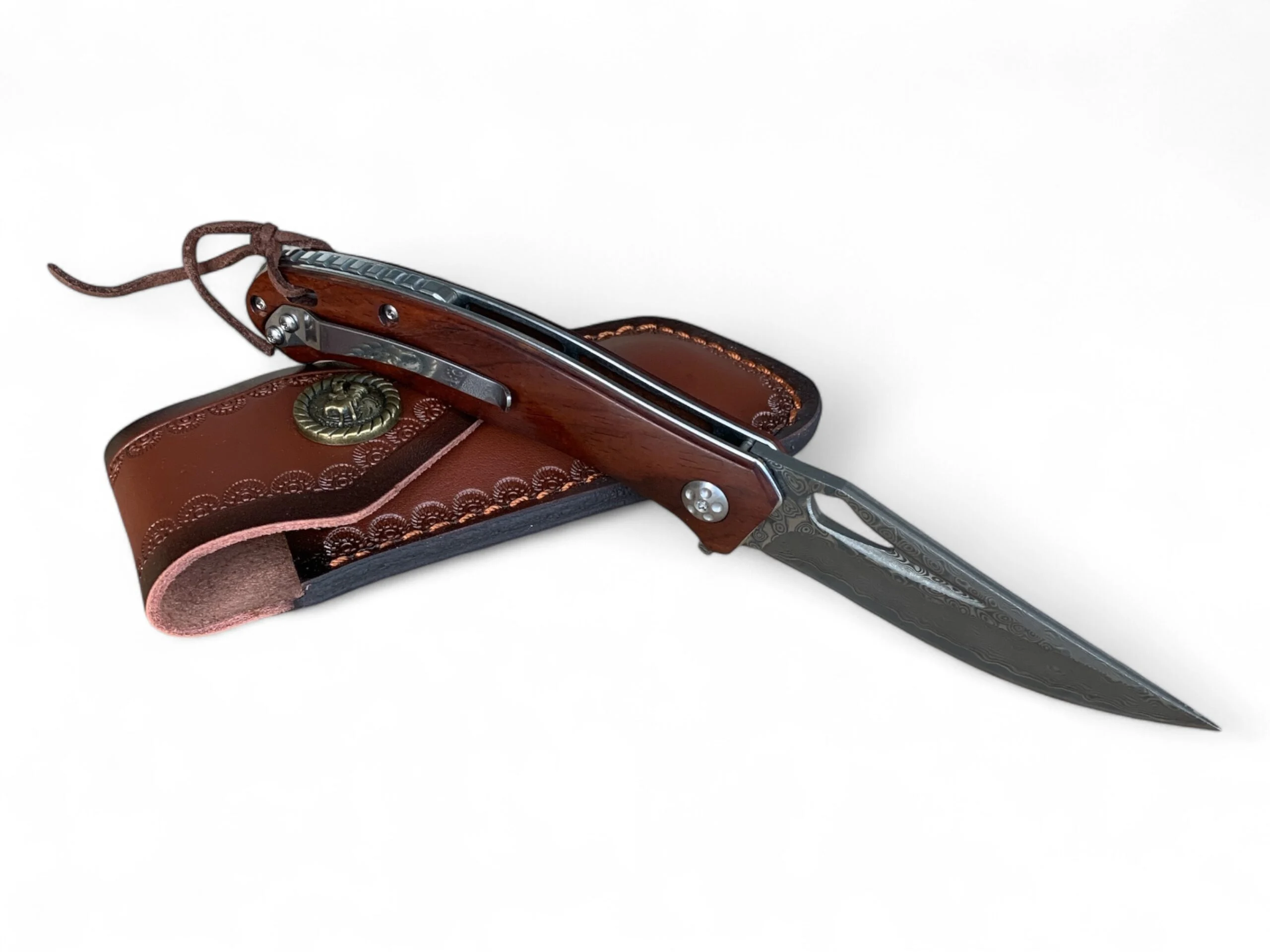 Сгъваем нож Damask Raven’s Blade, дамаскова стомана VG10 Damask pocket knives