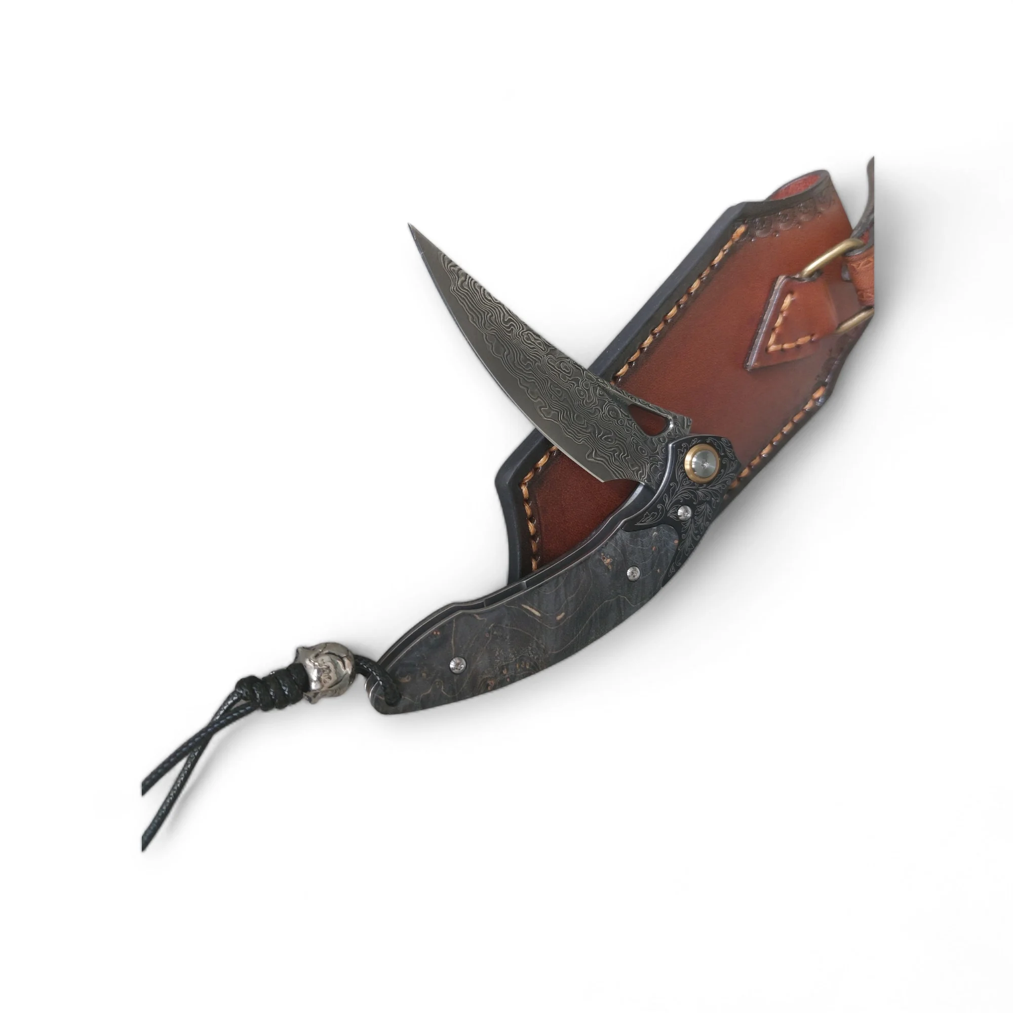Нож за циклене Damask Falcon Edge, дамаска стомана Damask pocket knives