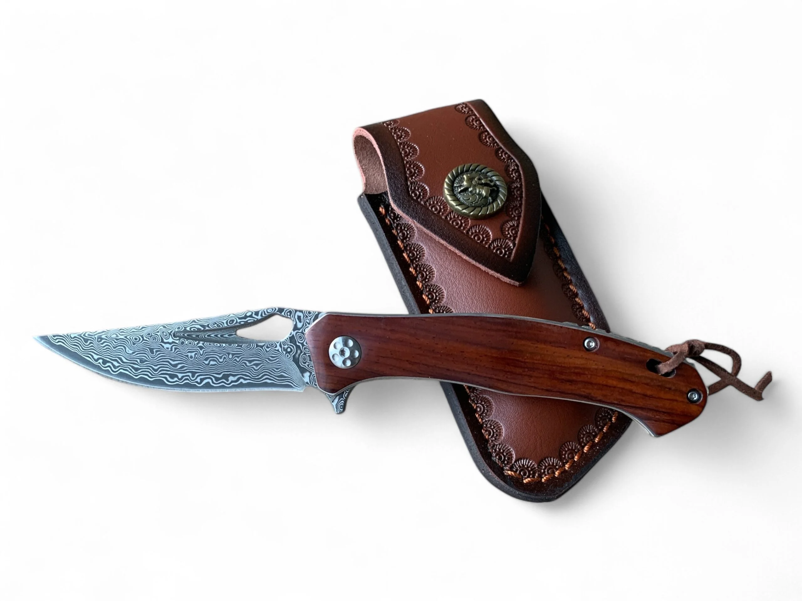 Сгъваем нож Damask Raven’s Blade, дамаскова стомана VG10 Сгъваем нож Damask Raven's Blade