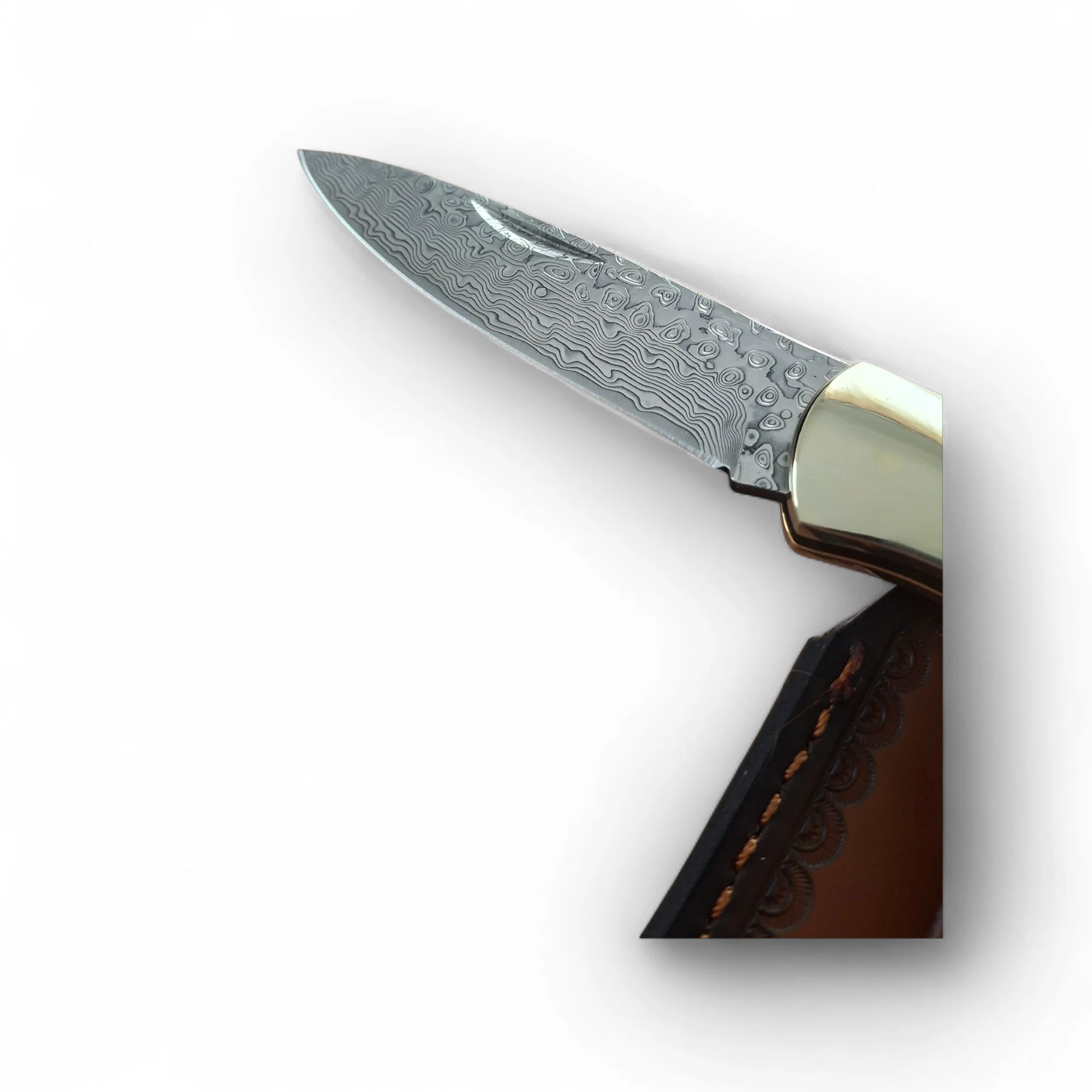 Сгъваем нож Damask Forest Antler 195, дамаска VG10 стомана Сгъваем нож Damask Forest Antler 195, дамаска VG10 стомана - Image 6