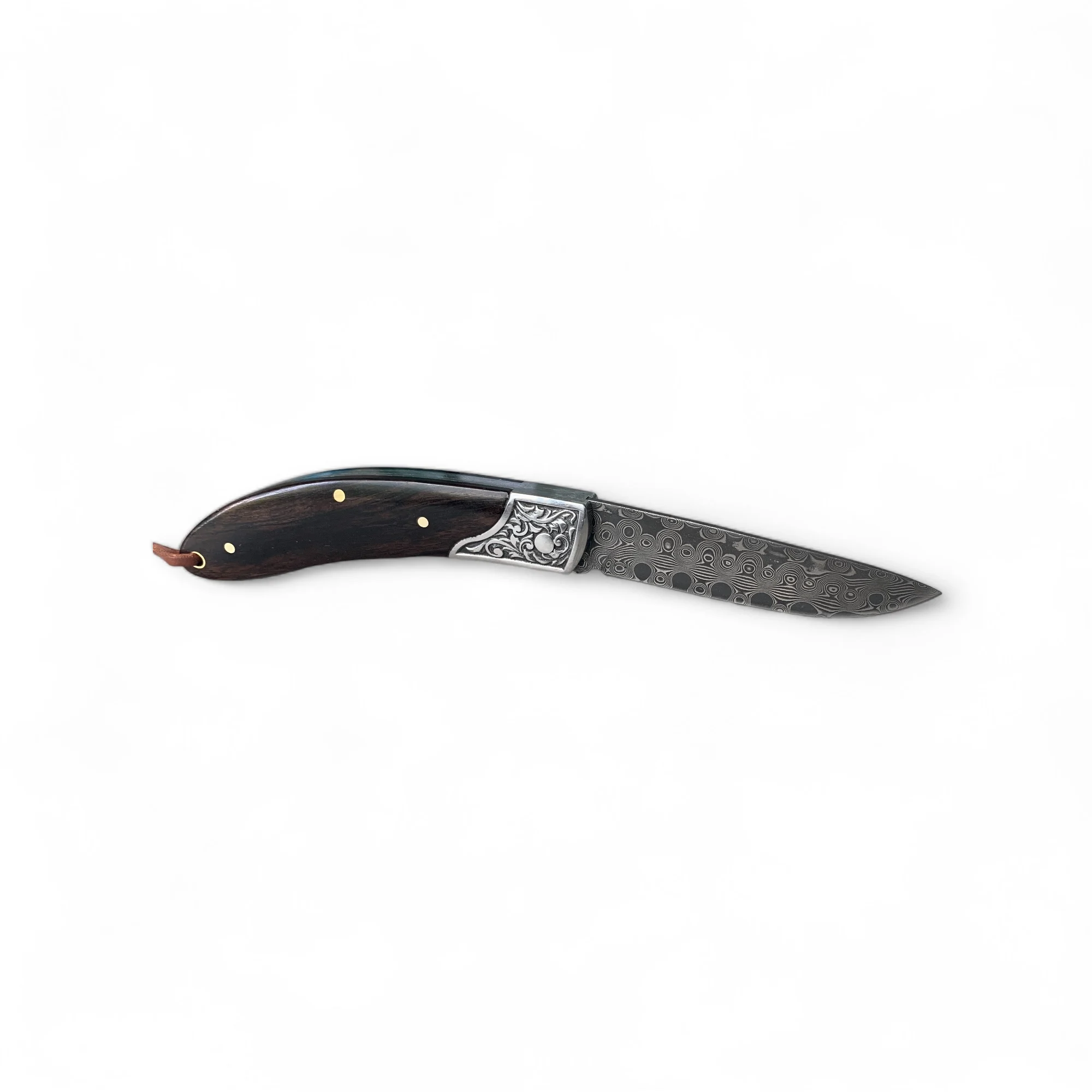 Сгъваем нож Damask pocket knives, дръжка от дърво и метал, дамаска стомана Сгъваем нож Damask pocket knives, дръжка от дърво и метал, дамаска стомана - Image 8