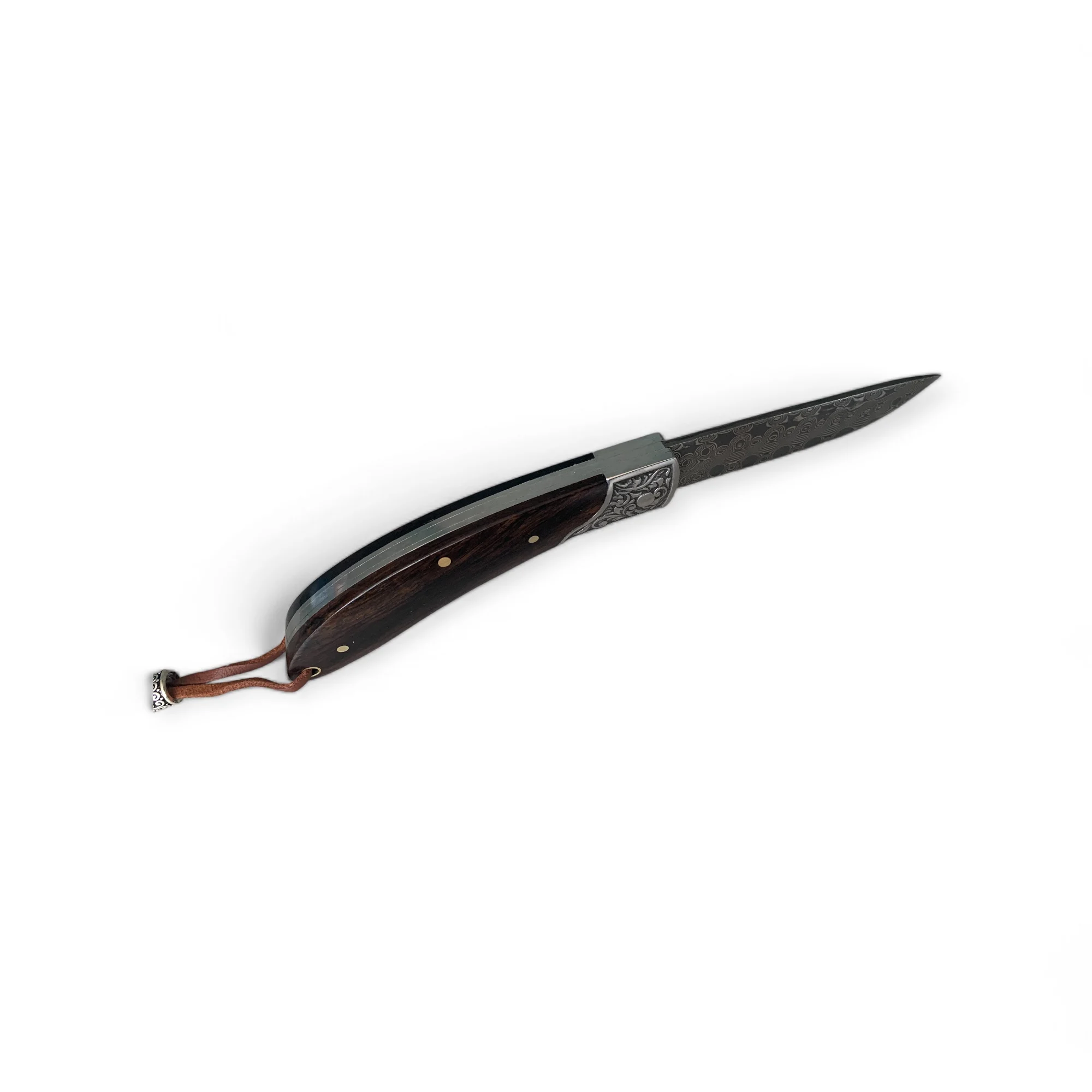 Сгъваем нож Damask pocket knives, дръжка от дърво и метал, дамаска стомана Сгъваем нож Damask pocket knives, дръжка от дърво и метал, дамаска стомана - Image 9