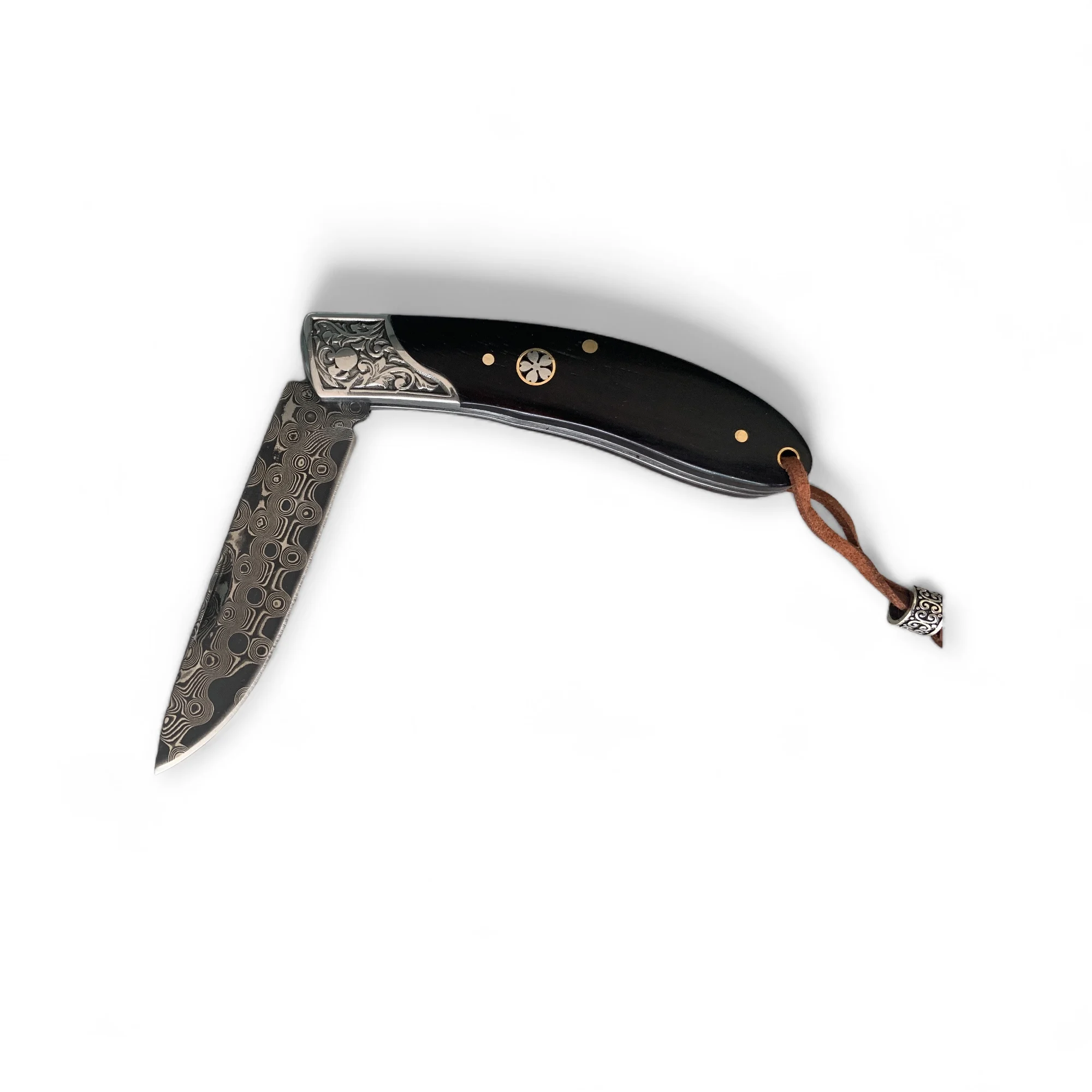 Сгъваем нож Damask pocket knives, дръжка от дърво и метал, дамаска стомана Сгъваем нож Damask pocket knives, дръжка от дърво и метал, дамаска стомана - Image 10