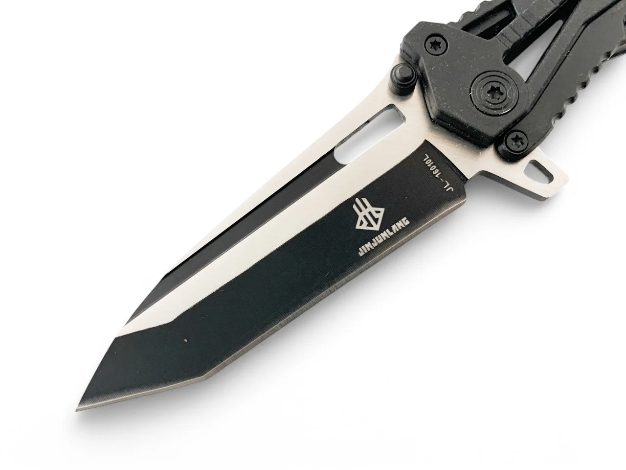 Сгъваем нож Fold Tech JL 16010C, черен с калъф и клипс Сгъваем нож Fold Tech JL 16010C, черен с калъф и клипс - Image 12