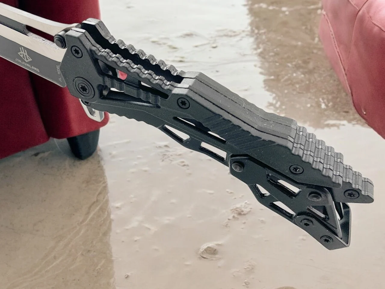 Сгъваем нож Fold Tech JL 16010C, черен с калъф и клипс Сгъваем нож Fold Tech JL 16010C, черен с калъф и клипс - Image 5