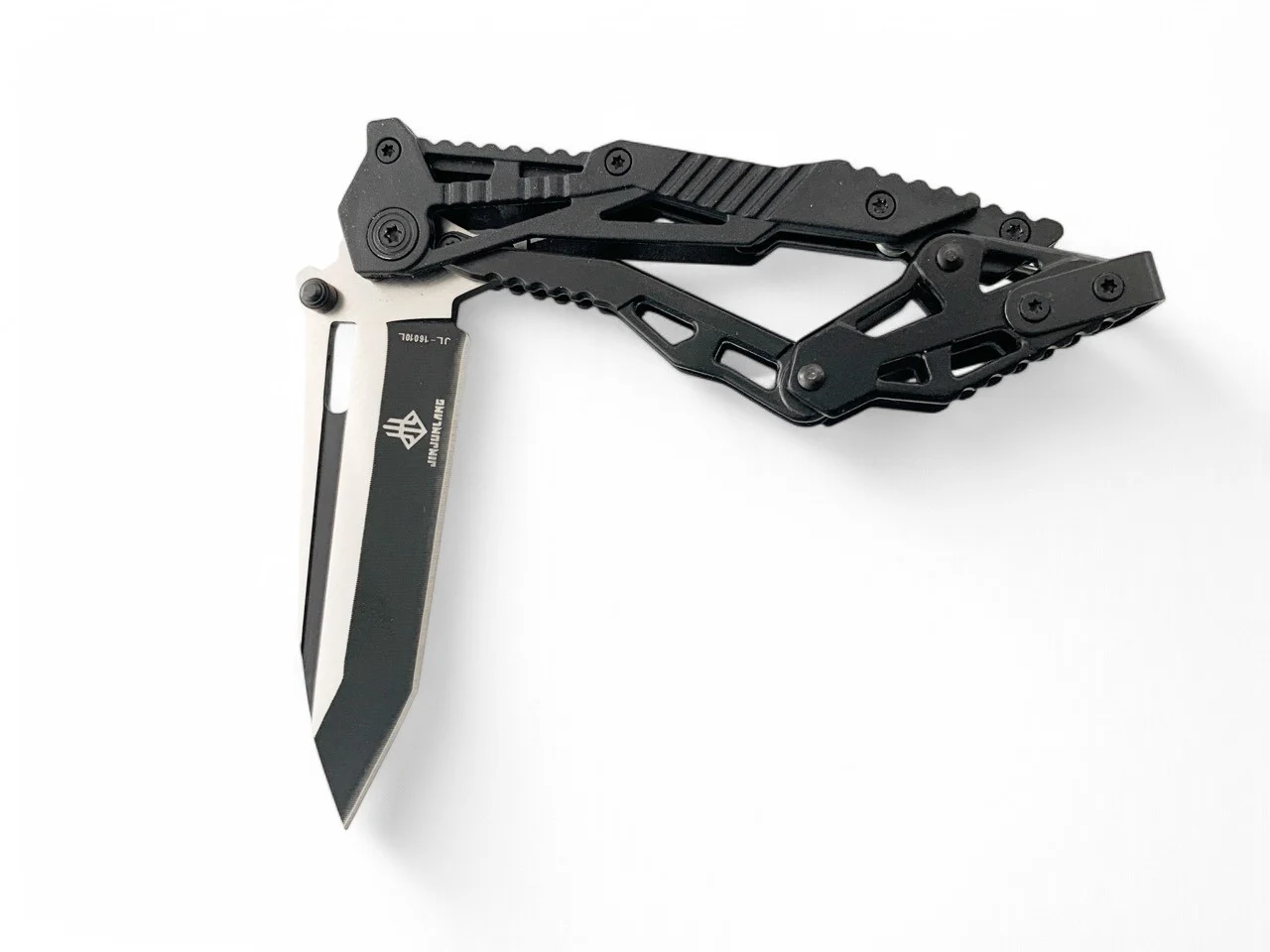Сгъваем нож Fold Tech JL 16010C, черен с калъф и клипс Сгъваем нож Fold Tech JL 16010C, черен с калъф и клипс - Image 7