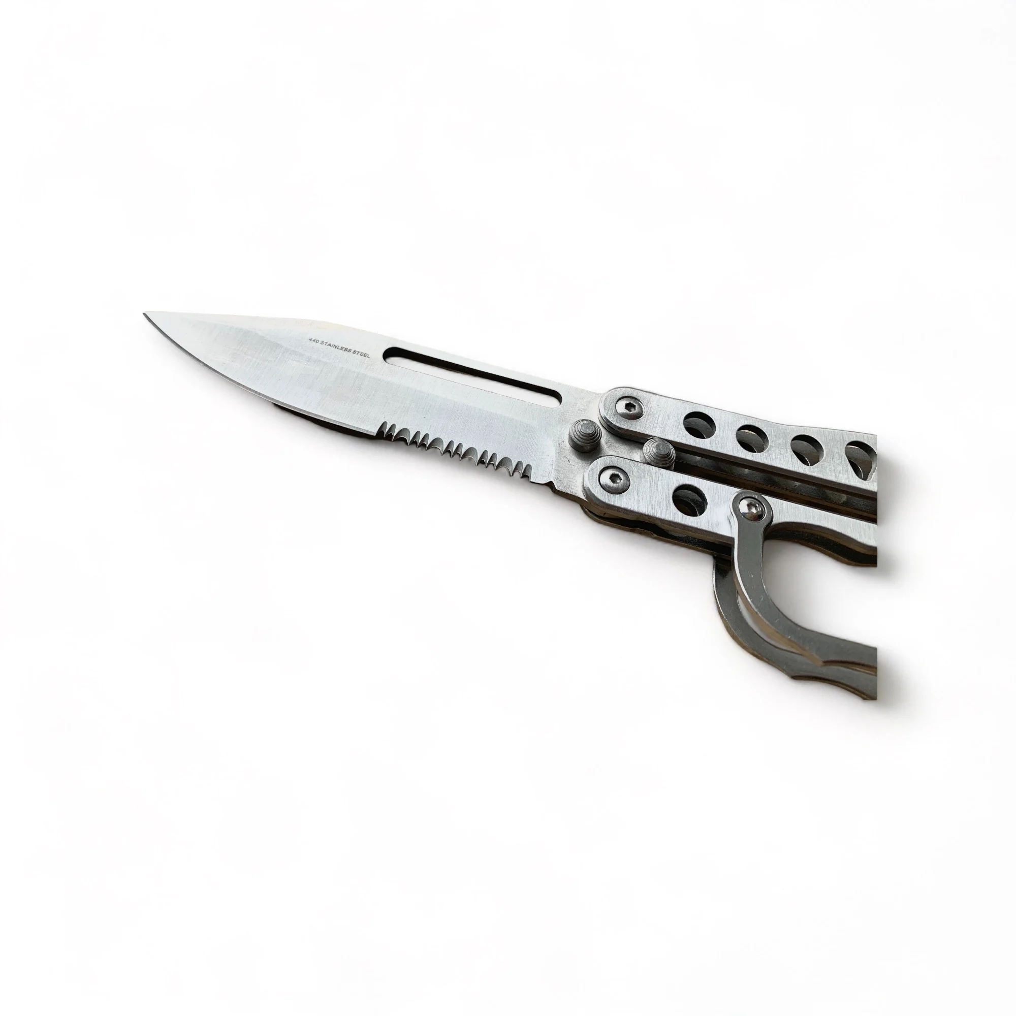 Нож Butterfly Trench Knife, двустранно сребристо острие двустранно сребристо острие