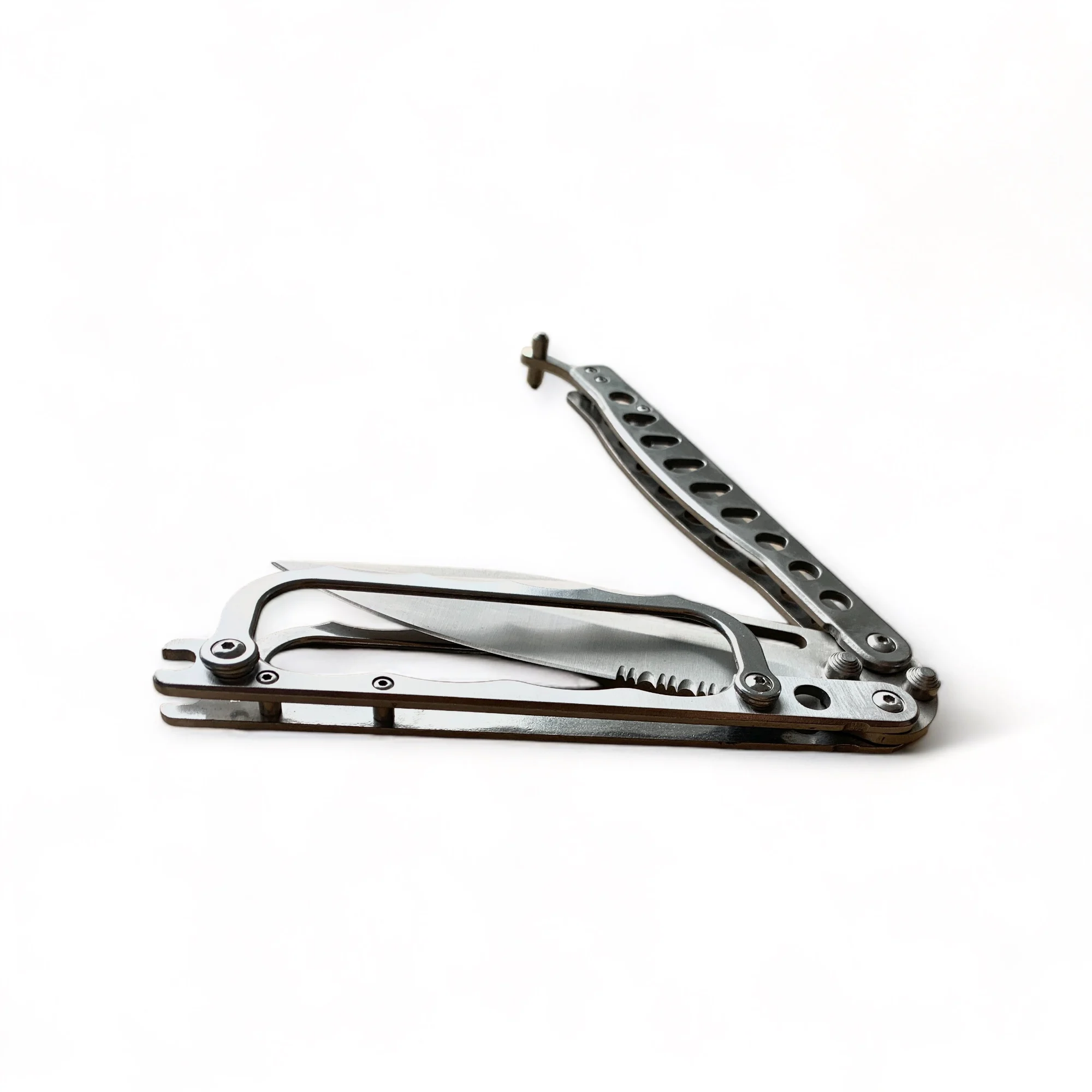 Нож Butterfly Trench Knife, двустранно сребристо острие Fold Tech