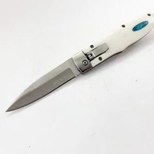 Сгъваем нож Buck, автоматичен, дръжка от бял кориан Сгъваем нож Buck