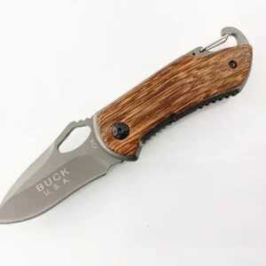 Сгъваем нож Buck X74, иноксово покритие и дървени чирени Сгъваем нож Buck X74