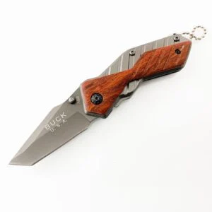 Сгъваем нож Buck X59, иноксово покритие и дървени чирени Сгъваем нож Buck X59