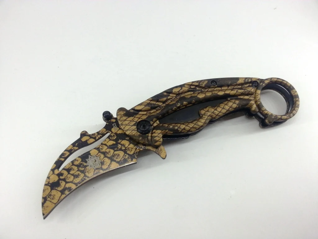 Нож Fox X63 Titanium Karambit, тактически сгъваем полуавтоматичен Нож Fox X63 Titanium Karambit