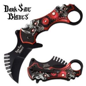 Сгъваем нож Karambit Dark Side Blades, автоматичен механизъм Сгъваем нож Karambit Dark Side Blades