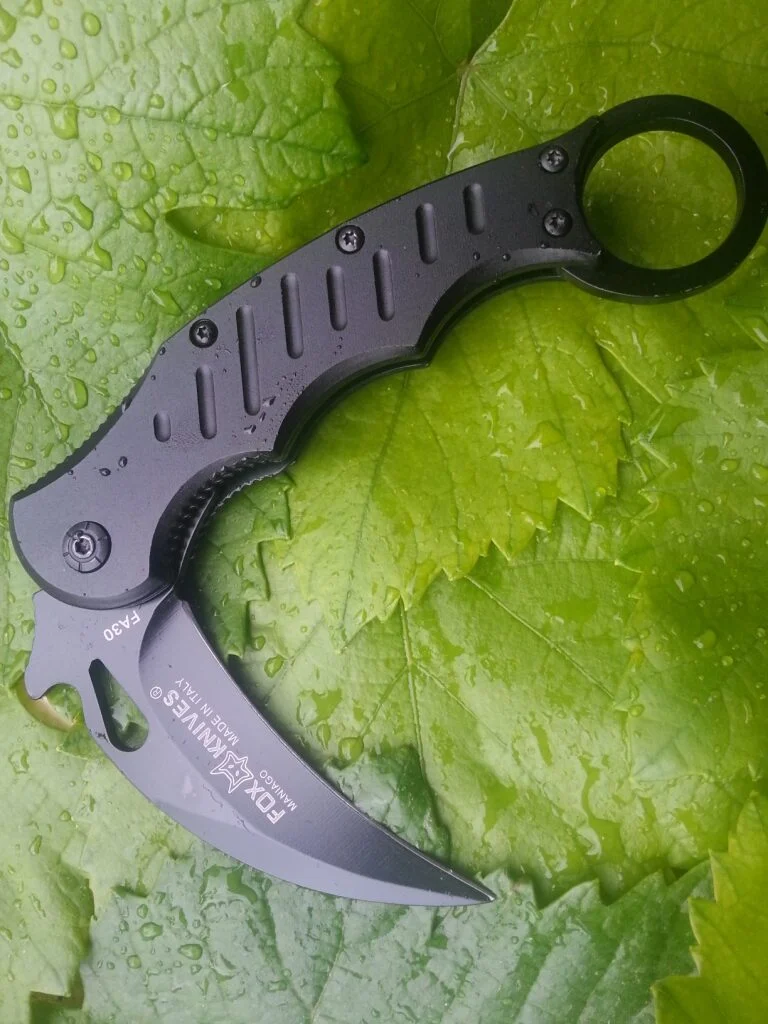 Полуавтоматичен нож Karambit FOX CS GO, антирефлекторно черно покритие Karambit knife