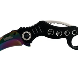 Сгъваем нож Karambit Rainbow, тактически инструмент за приключения Сгъваем нож Karambit Rainbow