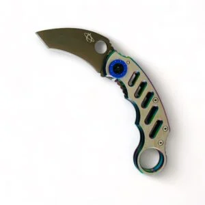 Карамбит нож Karambit с извито острие, цветна обработка Карамбит нож Karambit с извито острие