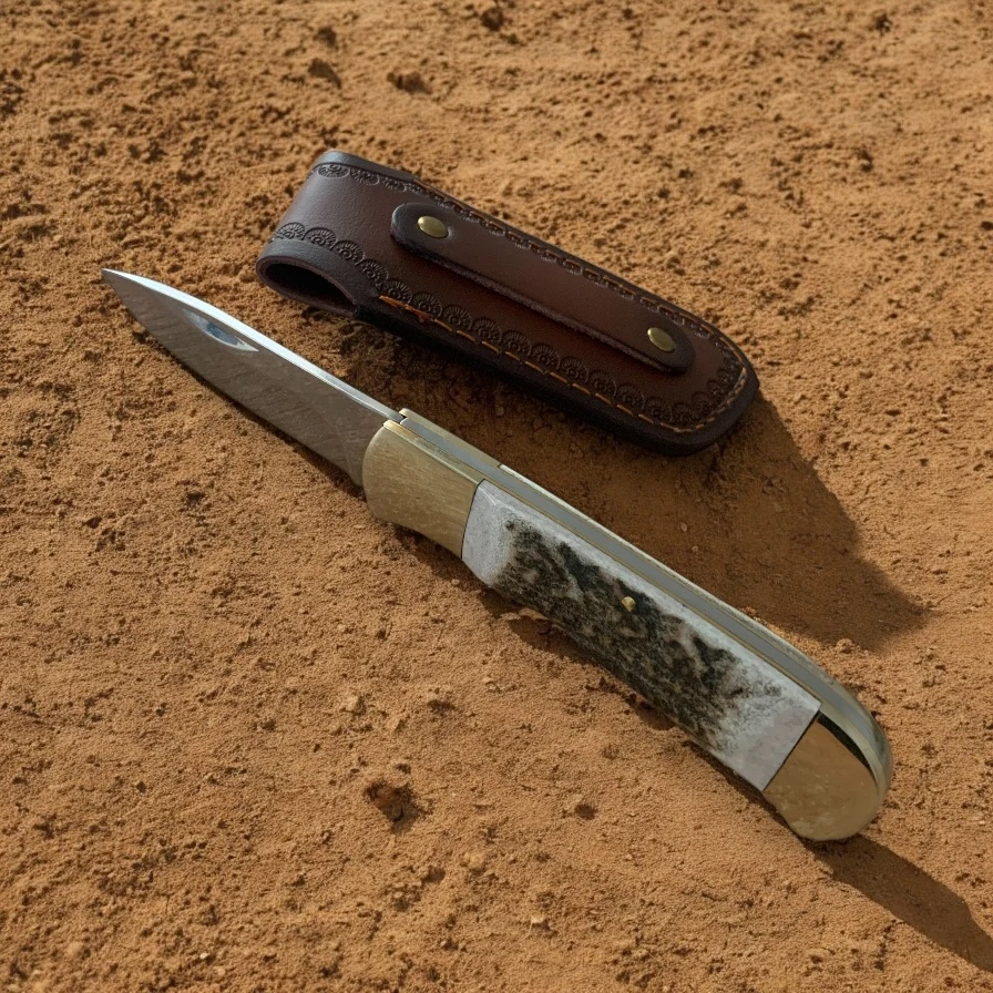 Сгъваем нож Nature’s Edge Elk Horn 195, дръжка от еленов рог Сгъваем нож Nature's Edge Elk Horn 195, дръжка от еленов рог - Image 4