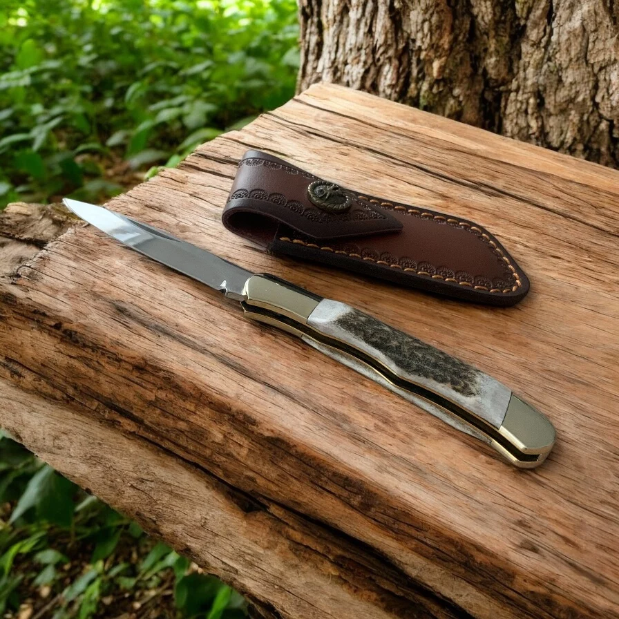 Сгъваем нож Nature’s Edge Elk Horn 195, дръжка от еленов рог Сгъваем нож Nature's Edge Elk Horn 195, дръжка от еленов рог - Image 5