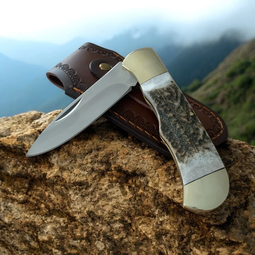 Сгъваем нож Nature’s Edge Elk Horn 195, дръжка от еленов рог Сгъваем нож Nature's Edge Elk Horn 195, дръжка от еленов рог - Image 7