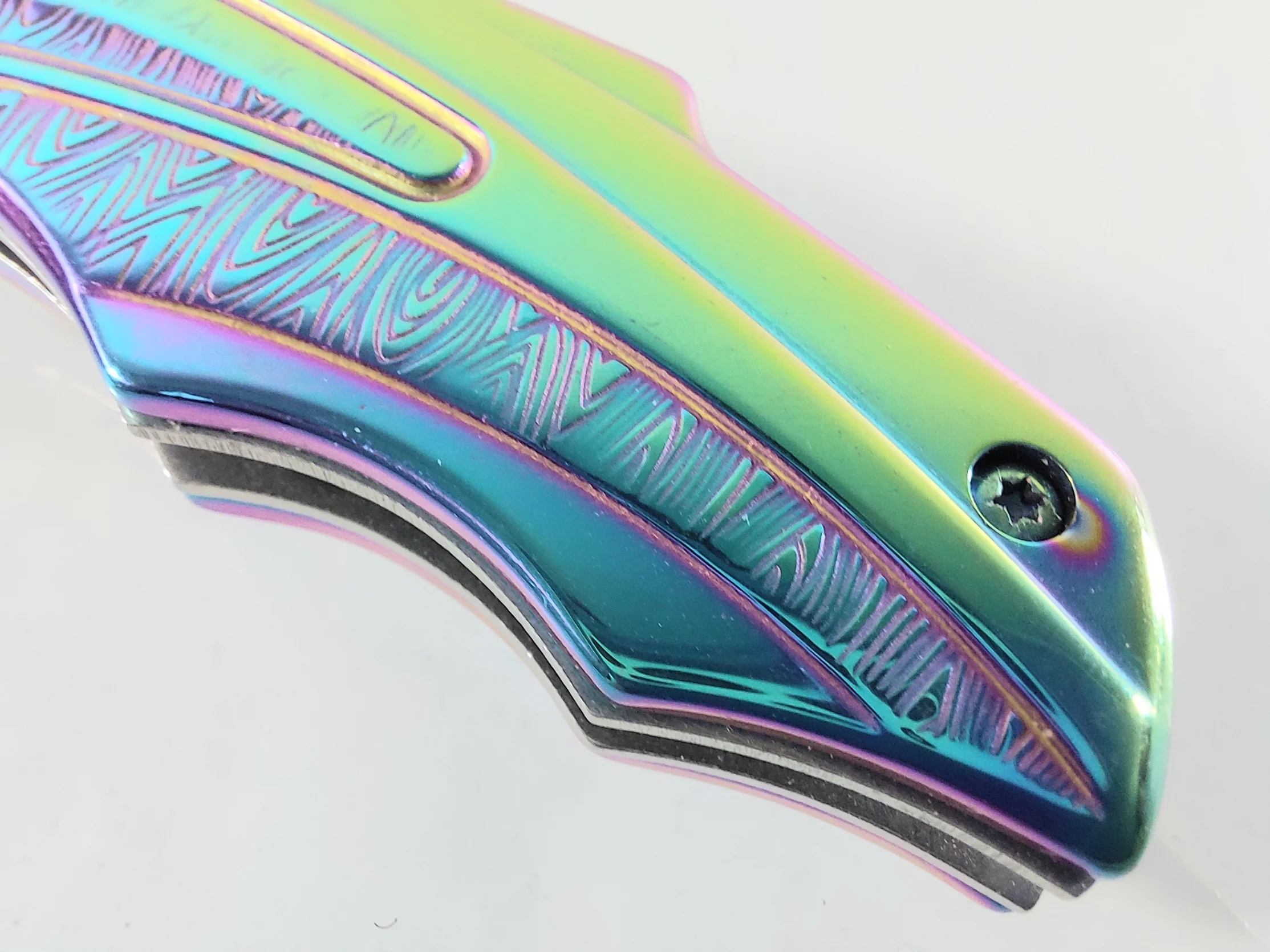 Сгъваем нож Vip Ever Rainbow, автоматичен с извито острие автоматичен с извито острие