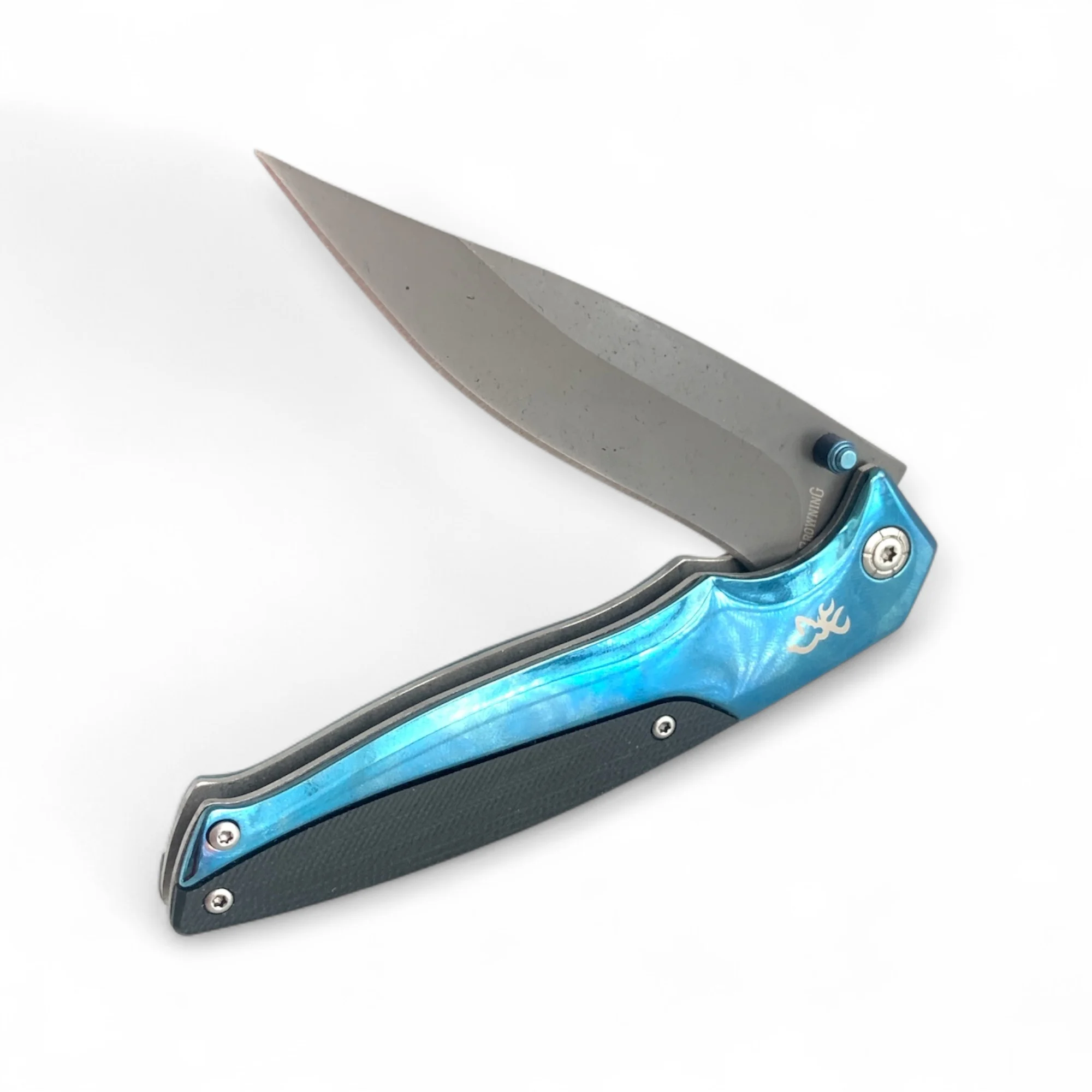 Сгъваем нож Browning Blue Steel, 440C стомана, синя дръжка нож - Vip Ever