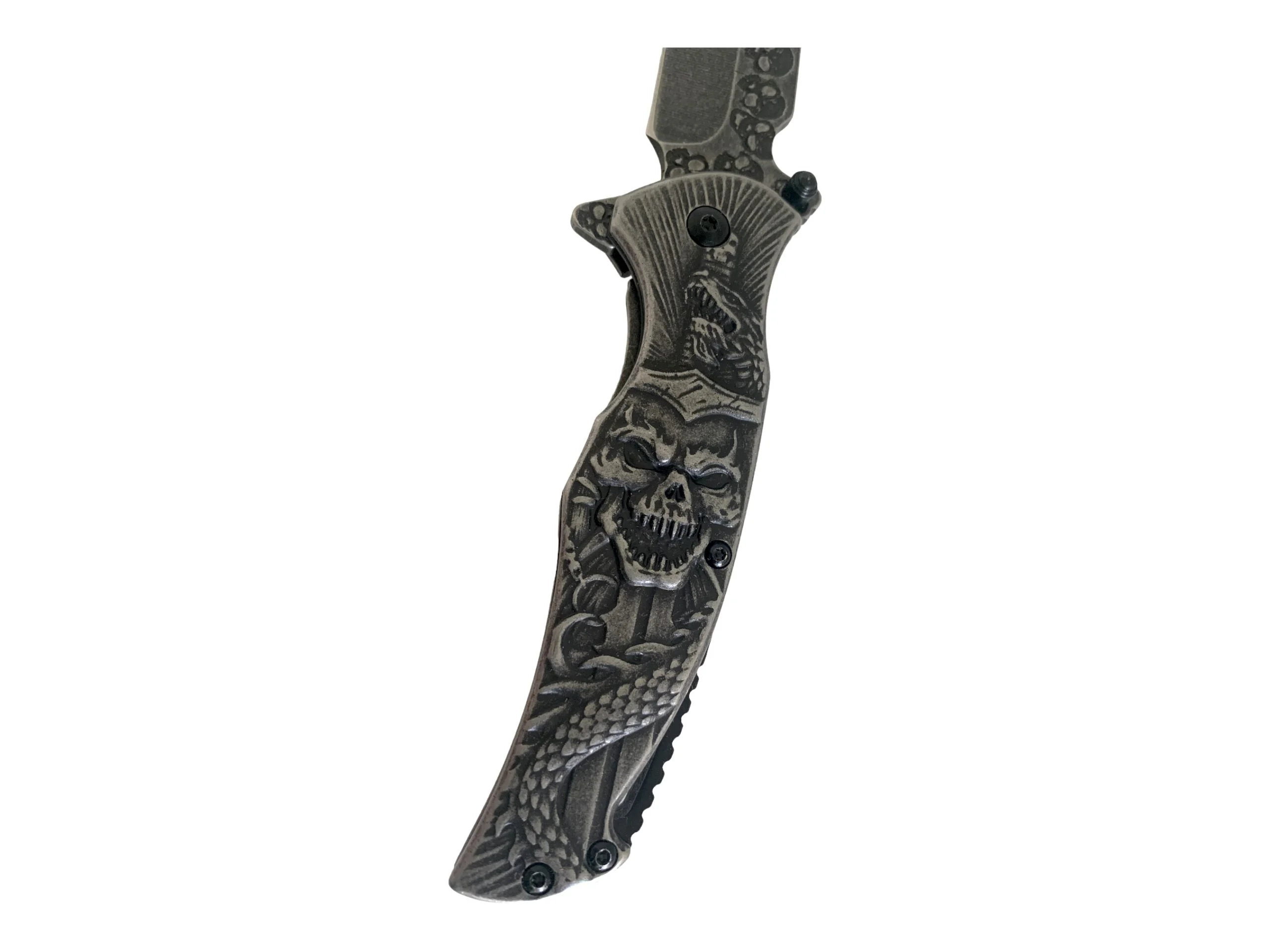 Сгъваем нож Vip Ever Skull and Snake, автоматичен метален механизъм Сгъваем нож Vip Ever Skull and Snake, автоматичен метален механизъм - Image 7