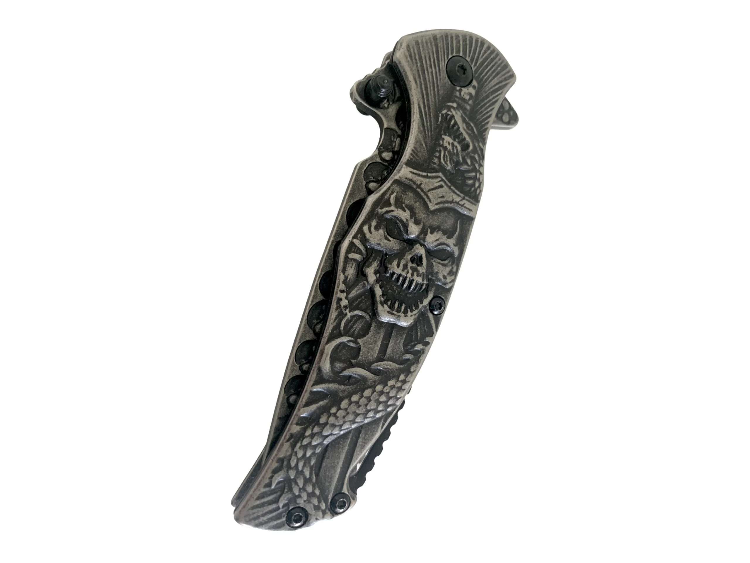 Сгъваем нож Vip Ever Skull and Snake, автоматичен метален механизъм Сгъваем нож Vip Ever Skull and Snake, автоматичен метален механизъм - Image 10