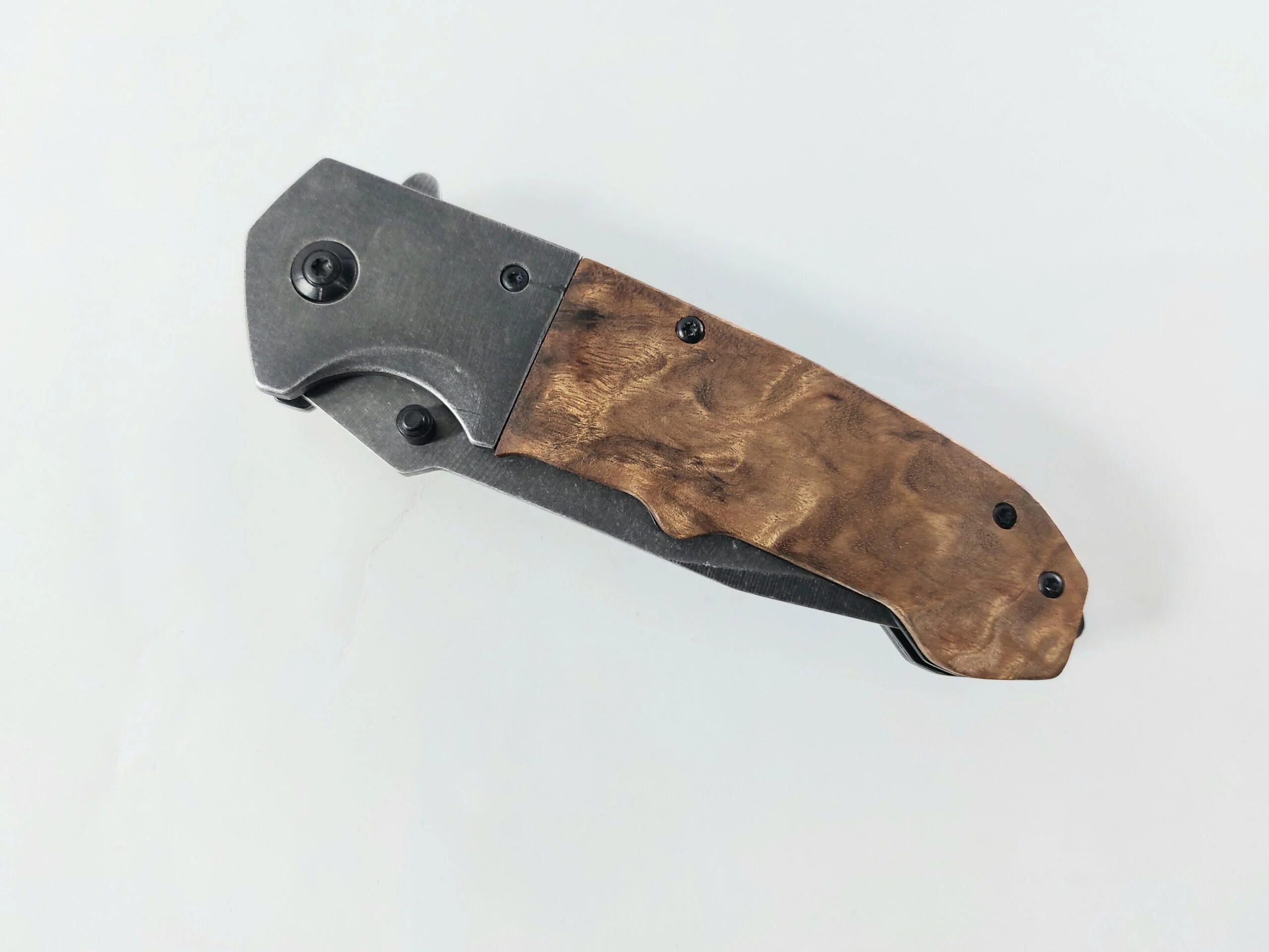 Сгъваем нож Browning, орехови чирени и иноксово покритие ножове