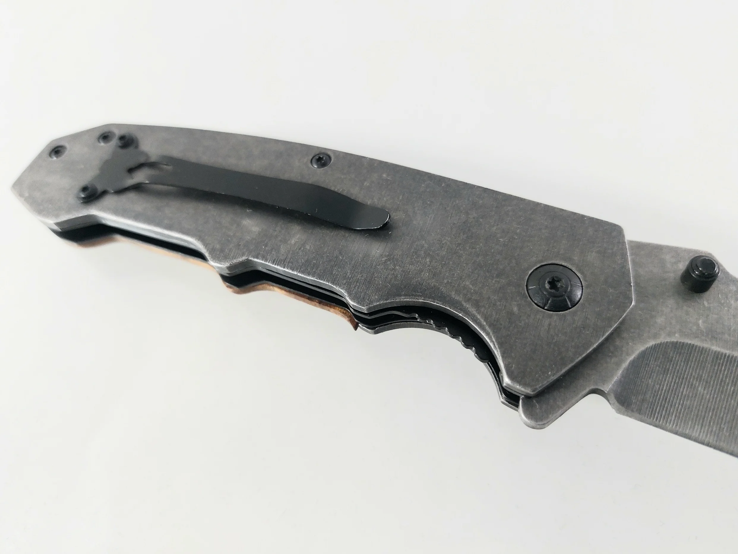 Сгъваем нож Browning, орехови чирени и иноксово покритие Сгъваем нож Browning, орехови чирени и иноксово покритие - Image 8