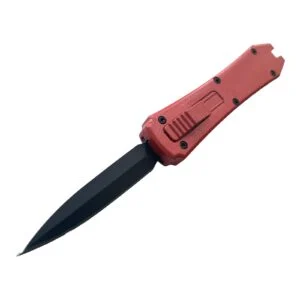 Сгъваем нож Red OTF, автоматичен метален механизъм Сгъваем нож Red OTF