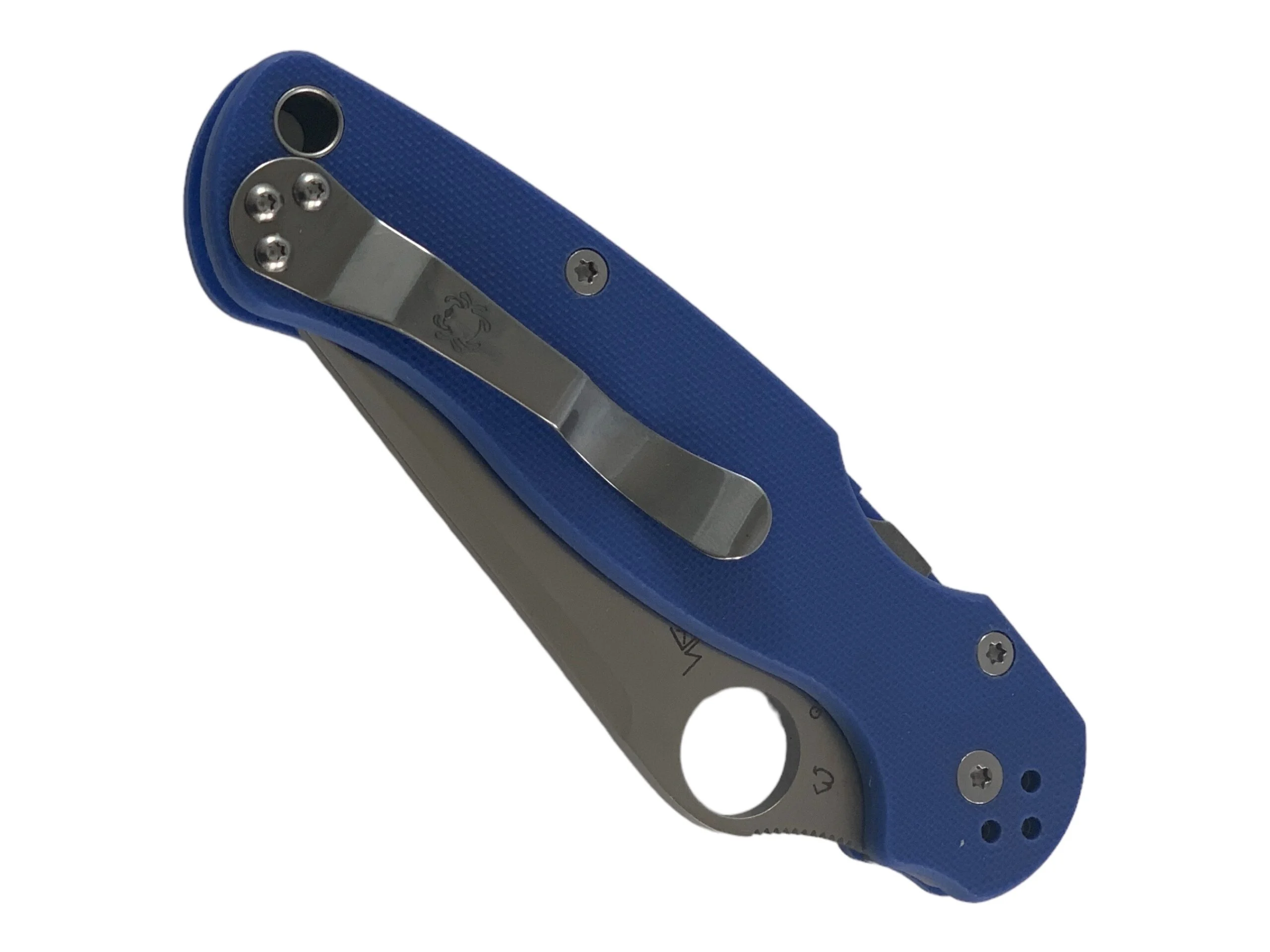 Сгъваем нож SpiderSP Paramilitary, синя G10 дръжка, танто острие синя G10 дръжка