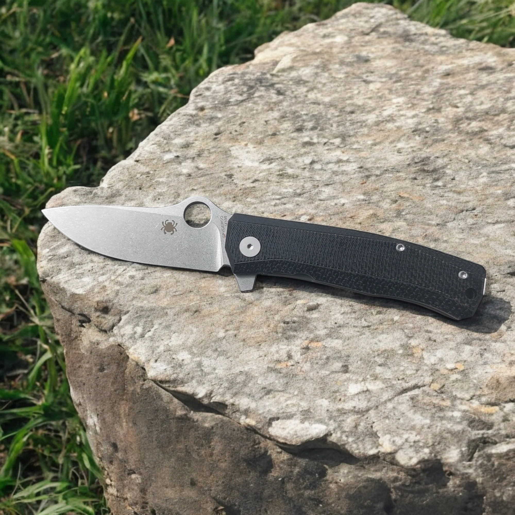 Сгъваем нож SpiderSP M398, стоманено острие стоманено острие