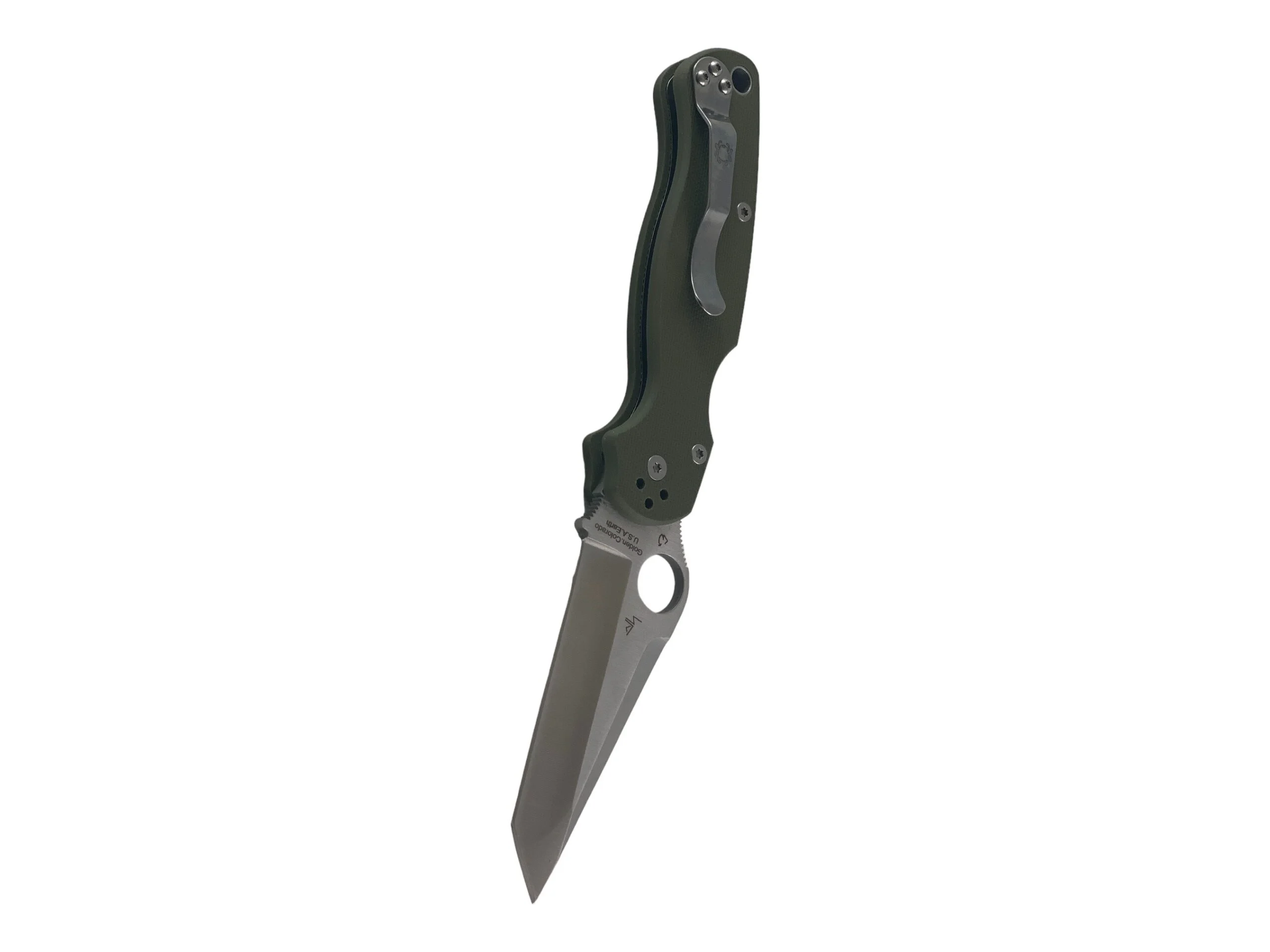 Сгъваем нож SpiderSP Paramilitary, зелена G10 дръжка танто острие ножове - SpiderSP - Съчетание на практичност и стил