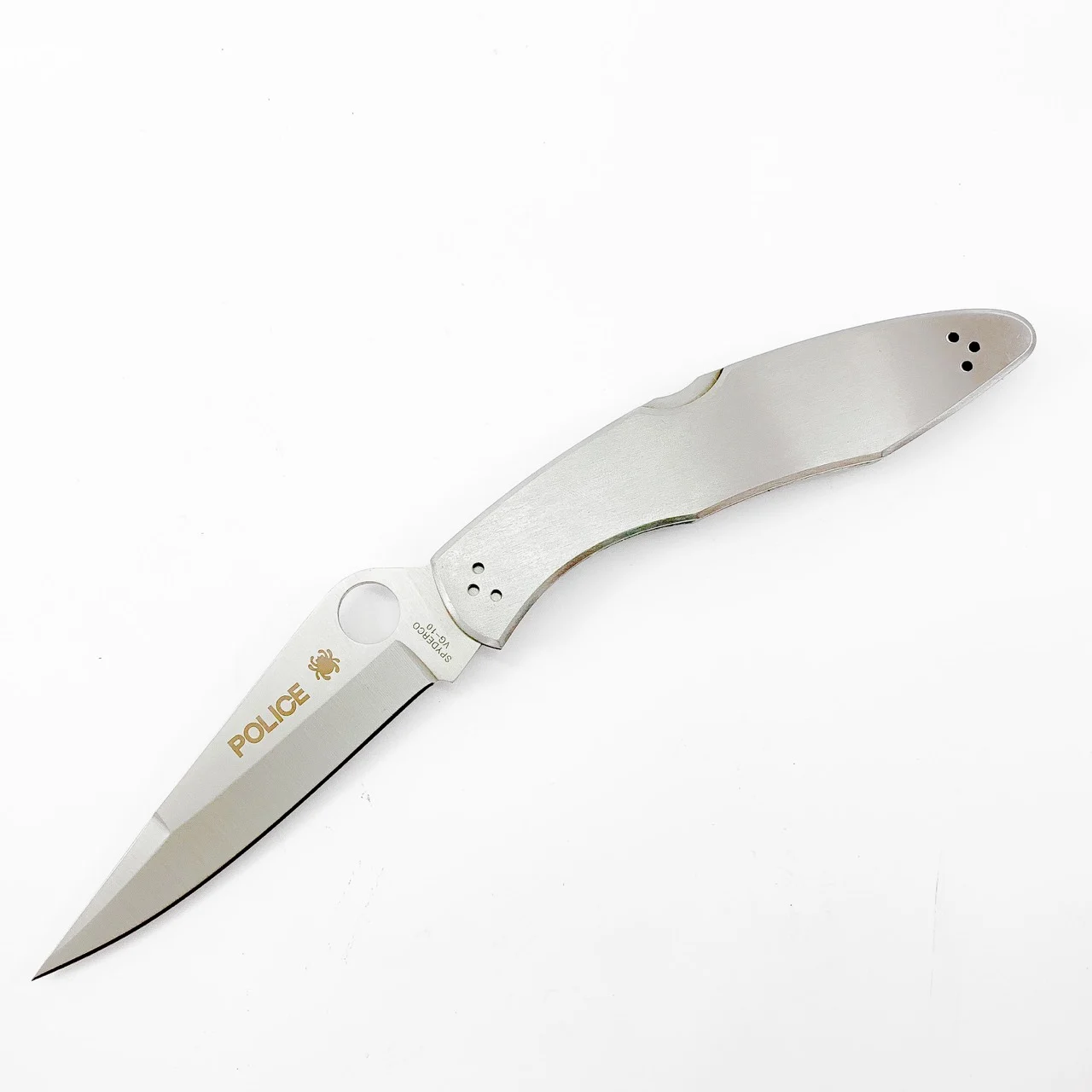 Сгъваем нож Spyderco Police 3 C07S, изцяло метален с гладко острие Сгъваем нож Spyderco Police 3 C07S