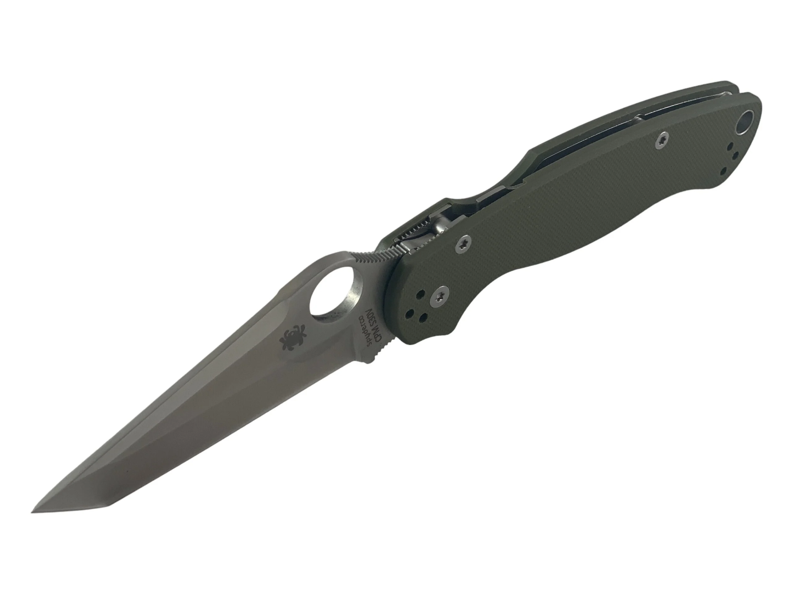 Сгъваем нож SpiderSP Paramilitary, зелена G10 дръжка танто острие Сгъваем нож SpiderSP Paramilitary, зелена G10 дръжка танто острие - Image 4