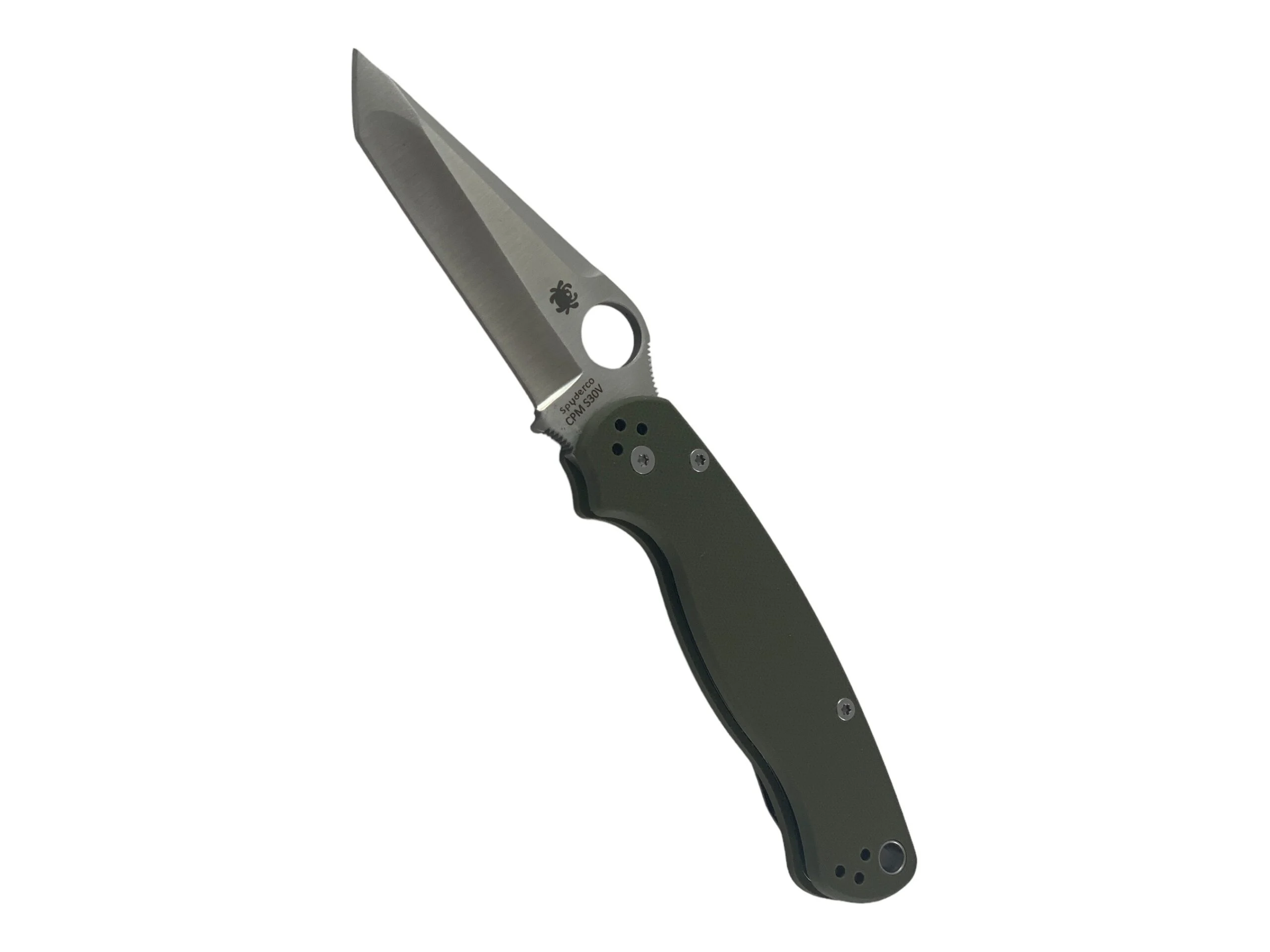 Сгъваем нож SpiderSP Paramilitary, зелена G10 дръжка танто острие Сгъваем нож SpiderSP Paramilitary