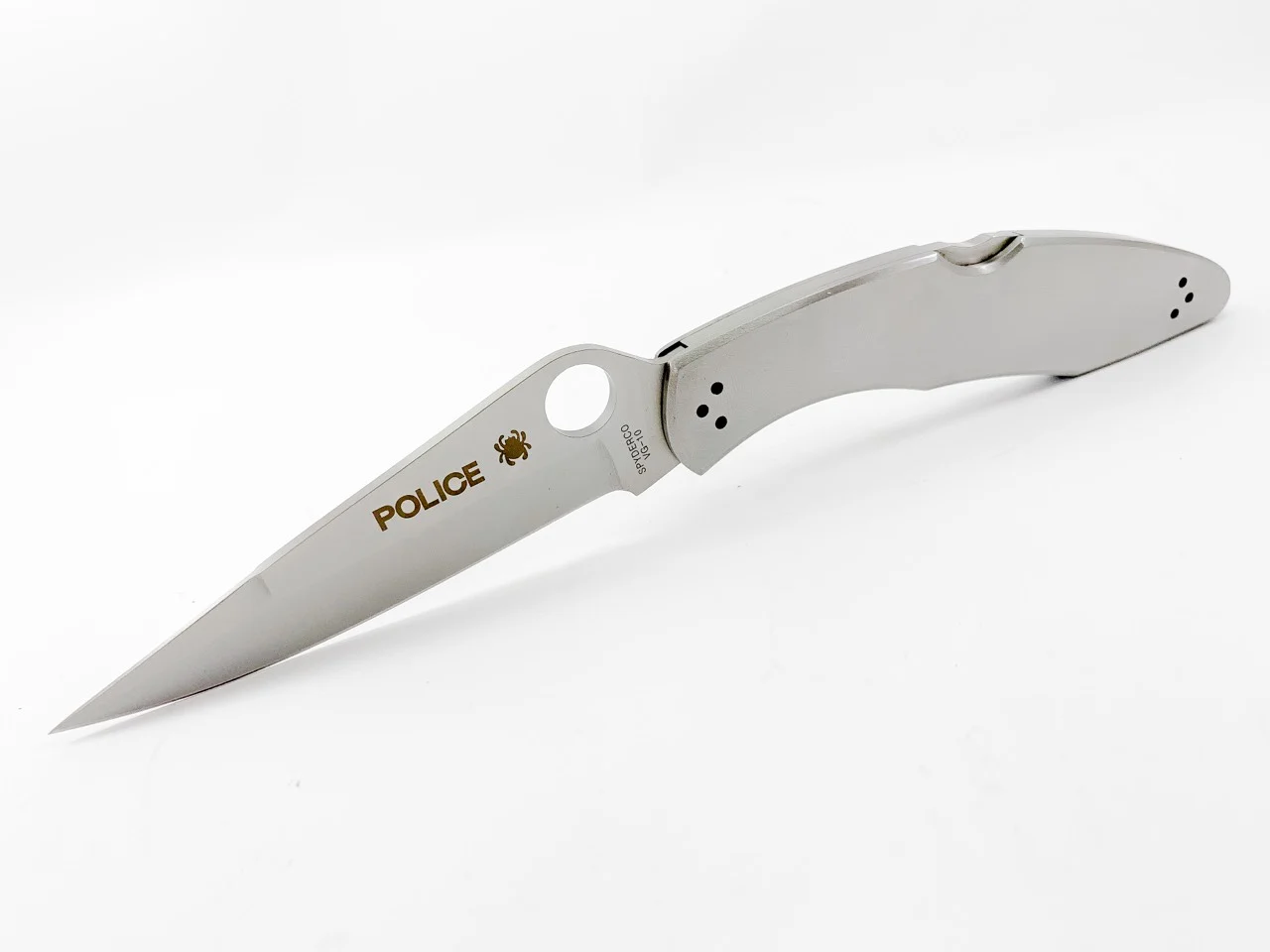Сгъваем нож Spyderco Police 3 C07S, изцяло метален с гладко острие Сгъваем нож Spyderco Police 3 C07S, изцяло метален с гладко острие - Image 7