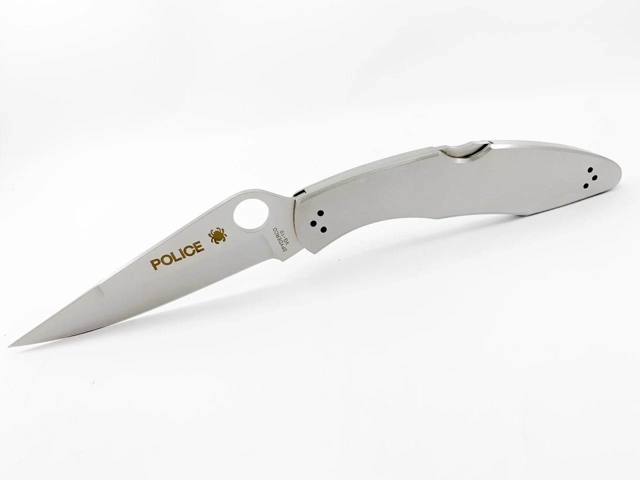 Сгъваем нож Spyderco Police 3 C07S, изцяло метален с гладко острие Сгъваем нож Spyderco Police 3 C07S, изцяло метален с гладко острие - Image 8