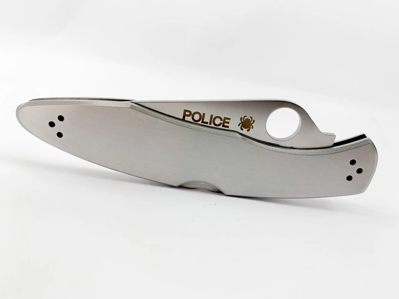 Сгъваем нож Spyderco Police 3 C07S, изцяло метален с гладко острие Сгъваем нож Spyderco Police 3 C07S, изцяло метален с гладко острие - Image 10