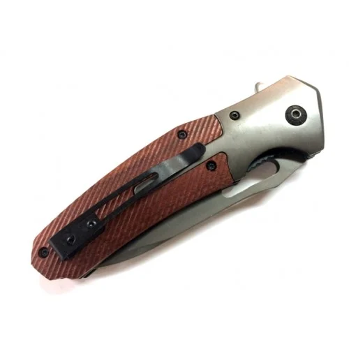 Сгъваем нож Gerber Bear Grylls, полуавтоматичен с дървени чирени Сгъваем нож Gerber Bear Grylls, полуавтоматичен с дървени чирени - Image 5
